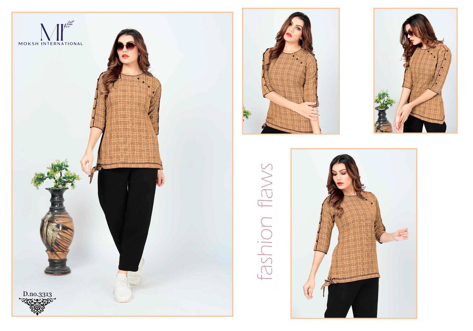 Gattu Vol-1 By Moksh International 3311 To 3318 Series Designer Stylish Fancy Colorful Beautiful Party Wear & Ethnic Wear Collection Cotton Print Tops At Wholesale Price