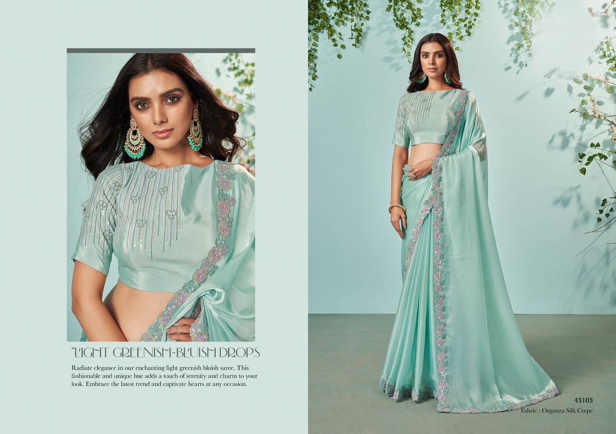 Ikshita By Mahotsav Creation 43101 To 43112 Series Indian Traditional Wear Collection Beautiful Stylish Fancy Colorful Party Wear & Occasional Wear Silk/Chiffon Sarees At Wholesale Price