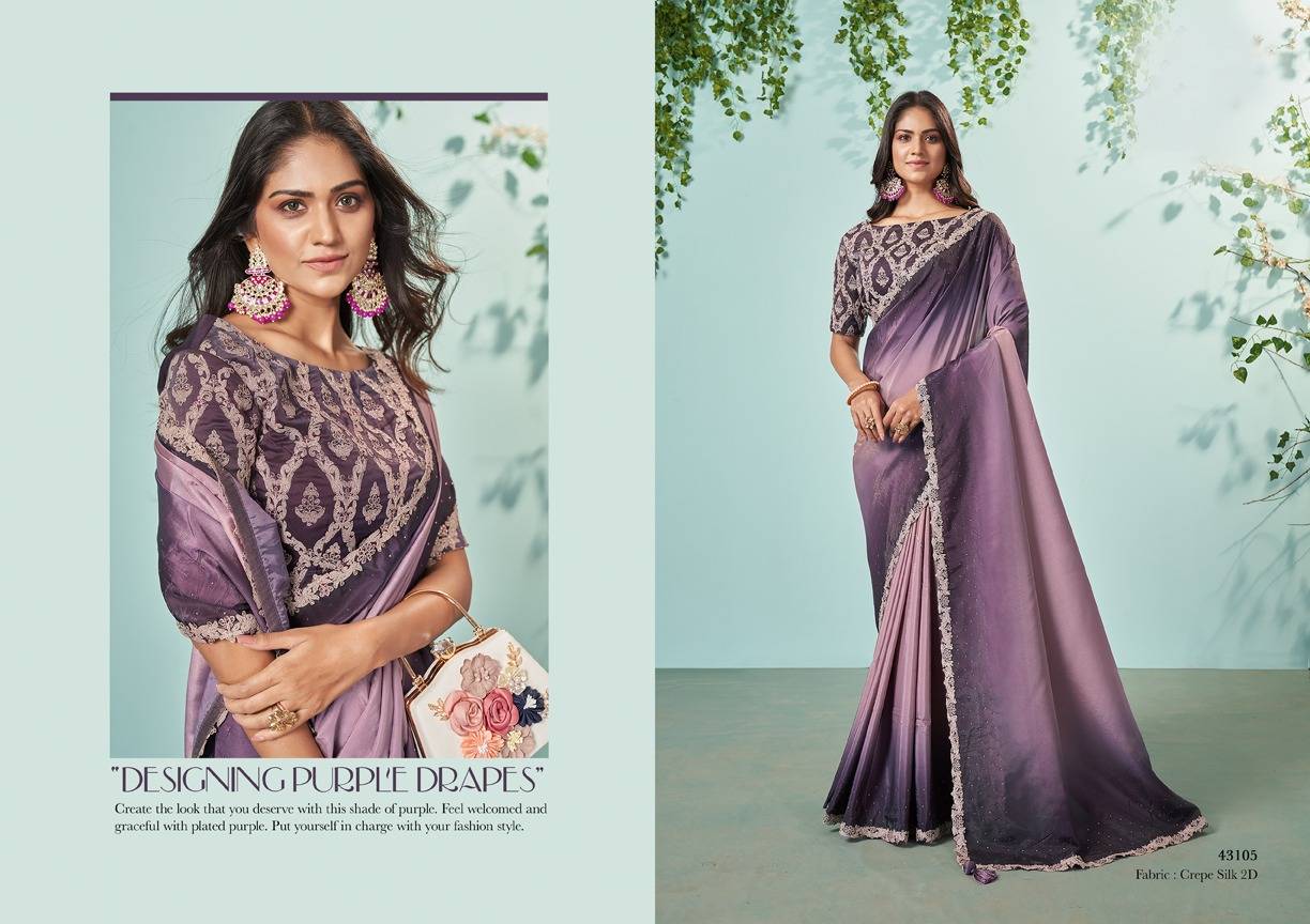 Ikshita By Mahotsav Creation 43101 To 43112 Series Indian Traditional Wear Collection Beautiful Stylish Fancy Colorful Party Wear & Occasional Wear Silk/Chiffon Sarees At Wholesale Price