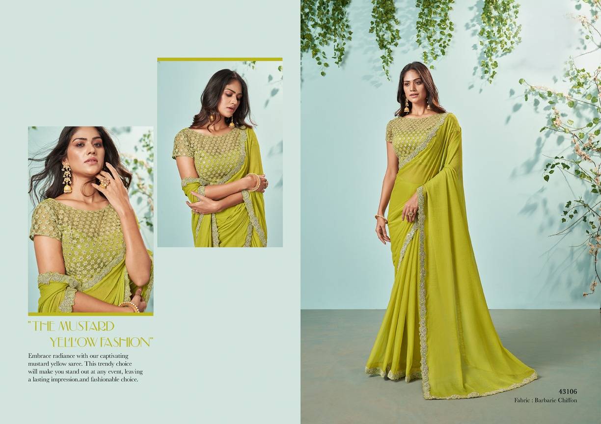 Ikshita By Mahotsav Creation 43101 To 43112 Series Indian Traditional Wear Collection Beautiful Stylish Fancy Colorful Party Wear & Occasional Wear Silk/Chiffon Sarees At Wholesale Price