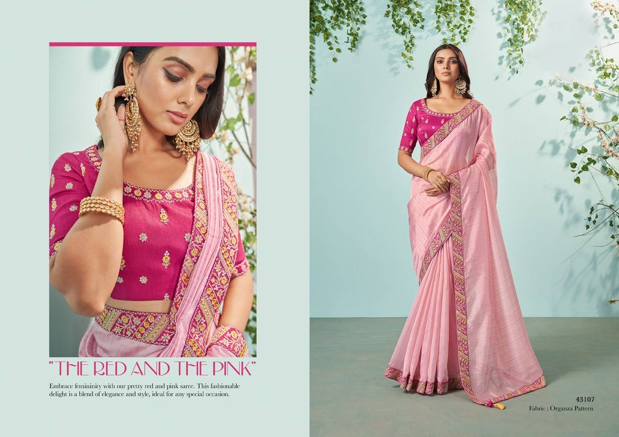 Ikshita By Mahotsav Creation 43101 To 43112 Series Indian Traditional Wear Collection Beautiful Stylish Fancy Colorful Party Wear & Occasional Wear Silk/Chiffon Sarees At Wholesale Price