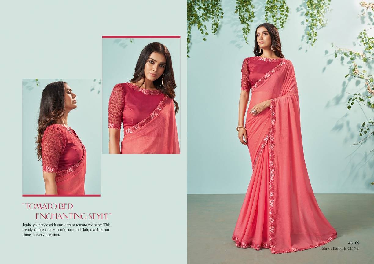 Ikshita By Mahotsav Creation 43101 To 43112 Series Indian Traditional Wear Collection Beautiful Stylish Fancy Colorful Party Wear & Occasional Wear Silk/Chiffon Sarees At Wholesale Price