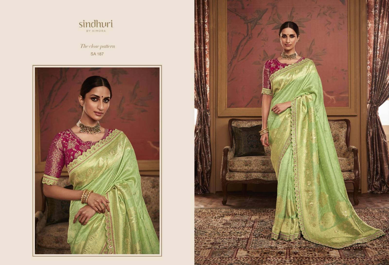 Maharani By Kimora Fashion 182 To 192 Series Indian Traditional Wear Collection Beautiful Stylish Fancy Colorful Party Wear & Occasional Wear Dola Silk Sarees At Wholesale Price