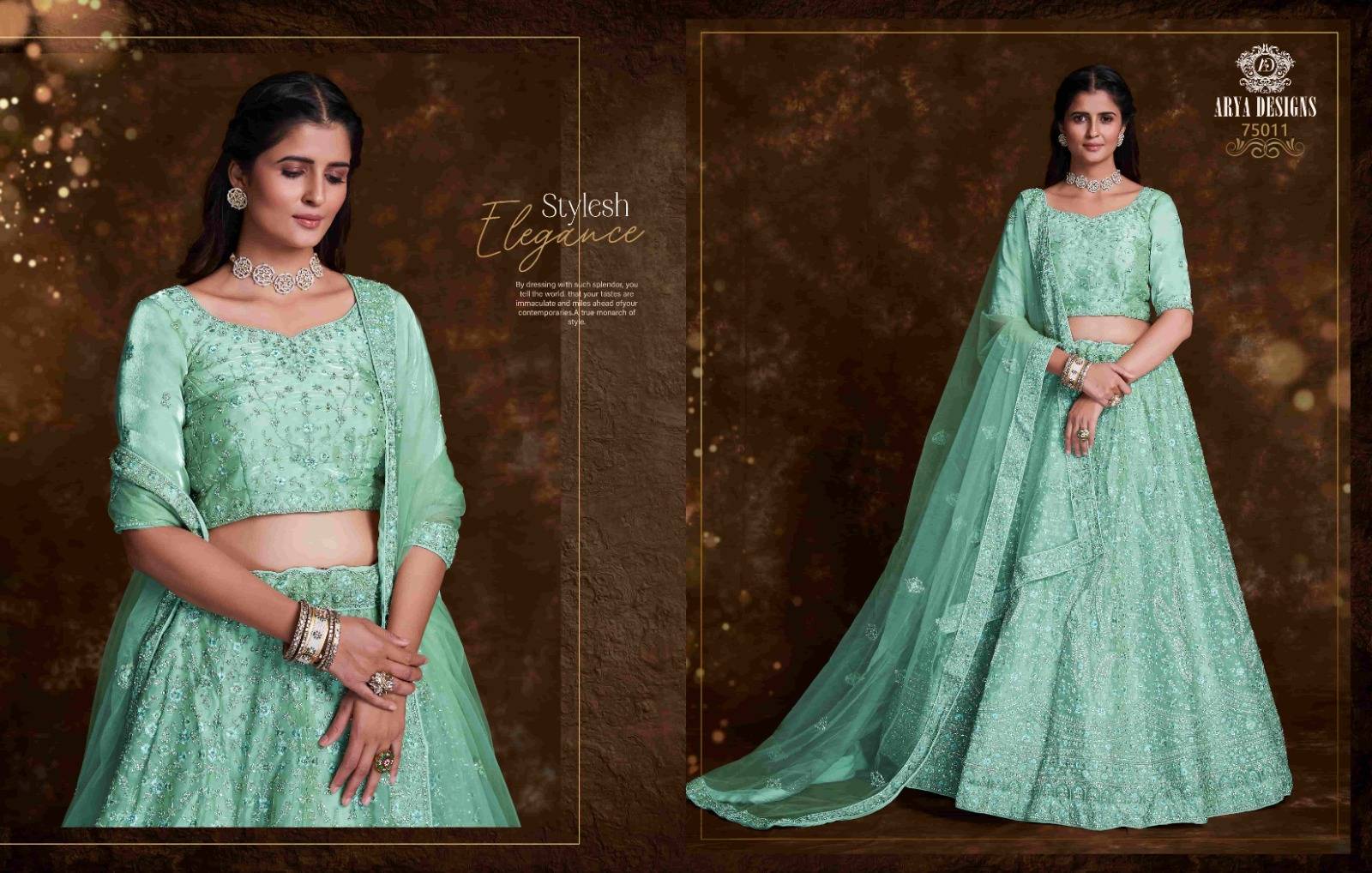 Pratha Vol-4 By Arya Designs 75001 To 75024 Designer Beautiful Wedding Collection Occasional Wear & Party Wear Net/Art Silk/Organza Lehengas At Wholesale Price