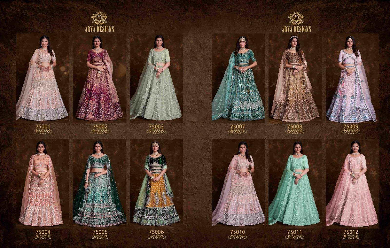 Pratha Vol-4 By Arya Designs 75001 To 75024 Designer Beautiful Wedding Collection Occasional Wear & Party Wear Net/Art Silk/Organza Lehengas At Wholesale Price