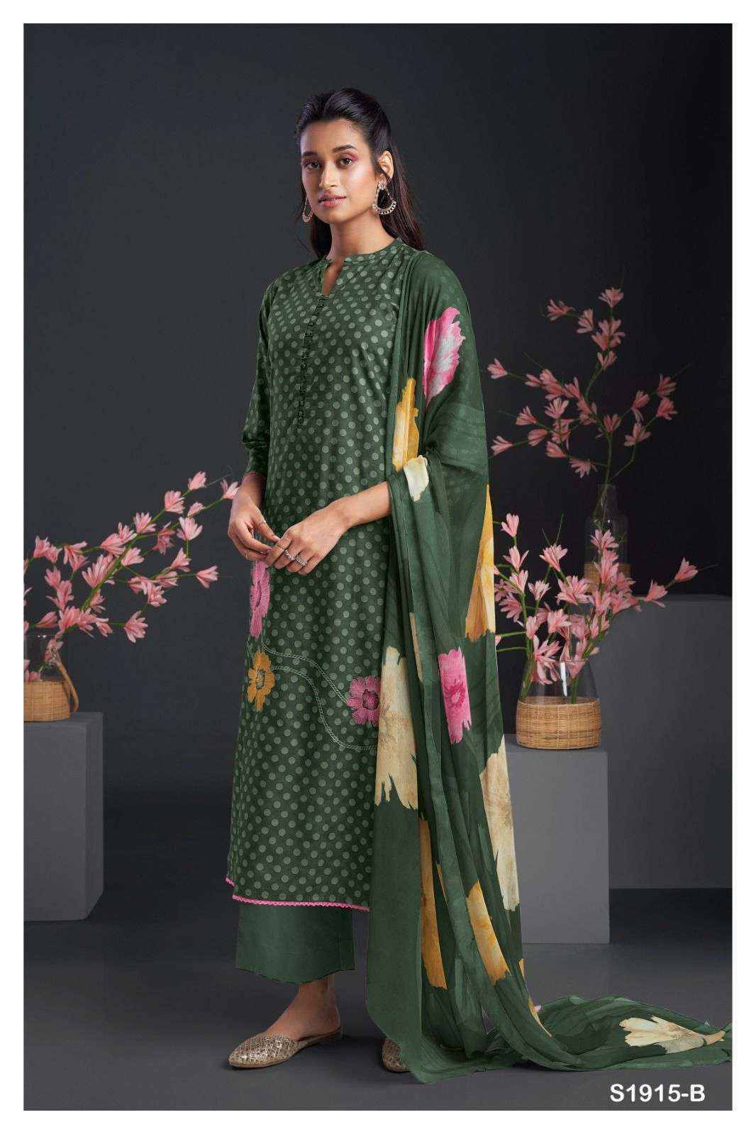 Osprey-1915 By Ganga Fashion 1915-A To 1915-D Series Beautiful Suits Colorful Stylish Fancy Casual Wear & Ethnic Wear Premium Cotton Dresses At Wholesale Price