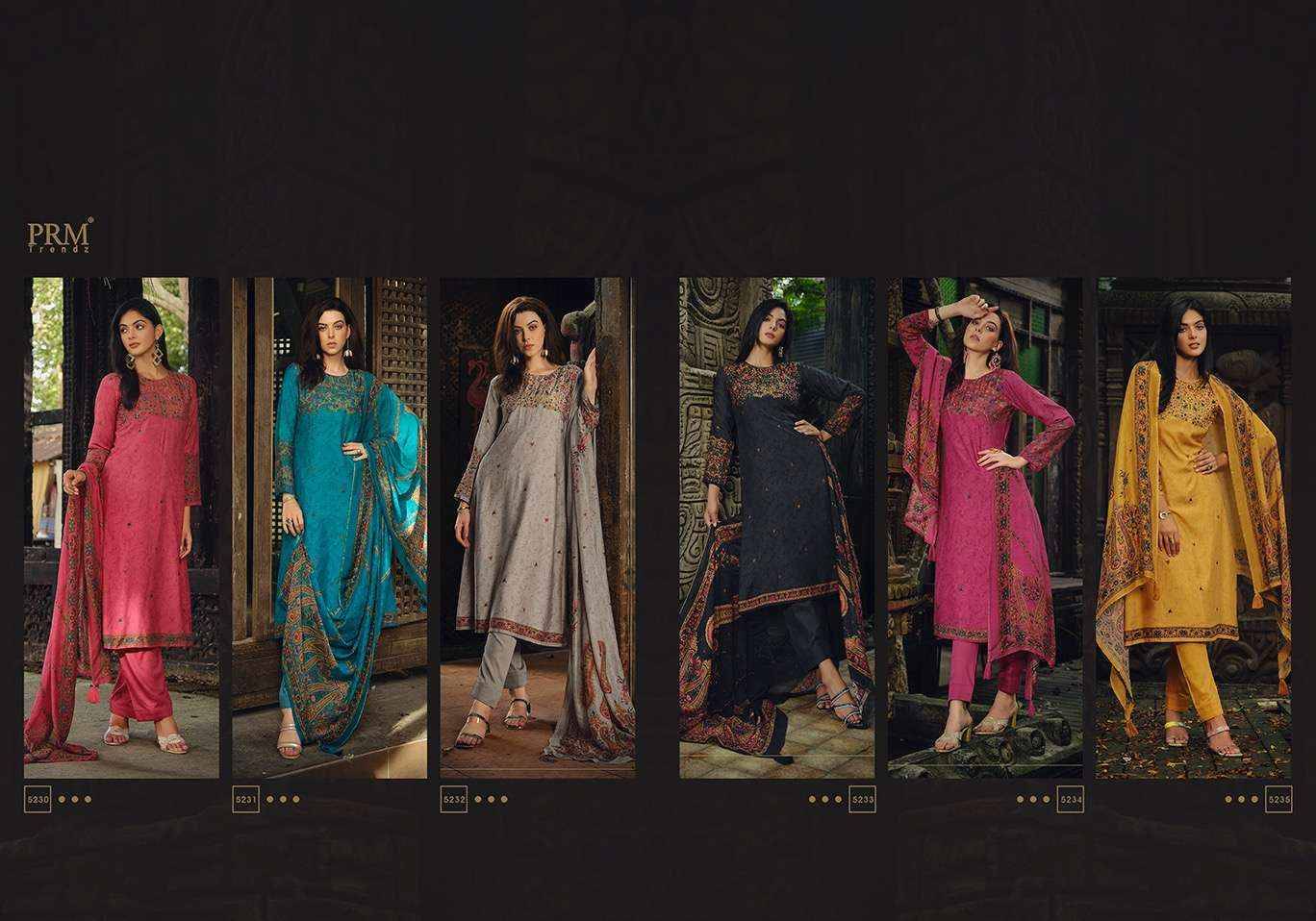 Haayat By Prm Trendz 5230 To 5235 Series Beautiful Suits Colorful Stylish Fancy Casual Wear & Ethnic Wear Pure Muslin Silk Dresses At Wholesale Price