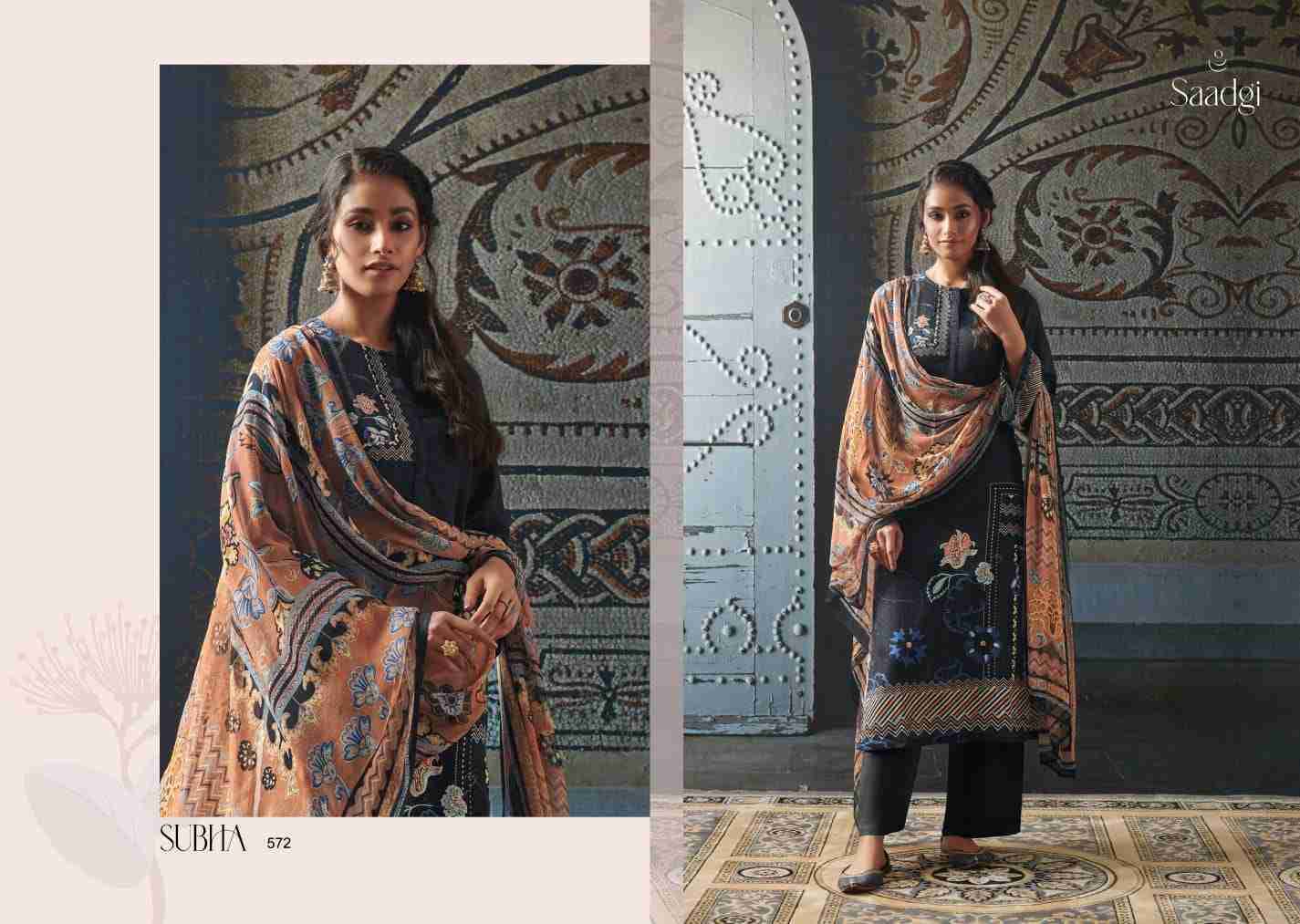 Subha By Saadgi Beautiful Stylish Festive Suits Fancy Colorful Casual Wear & Ethnic Wear & Ready To Wear Pure Jam Satin Digital Print Dresses At Wholesale Price