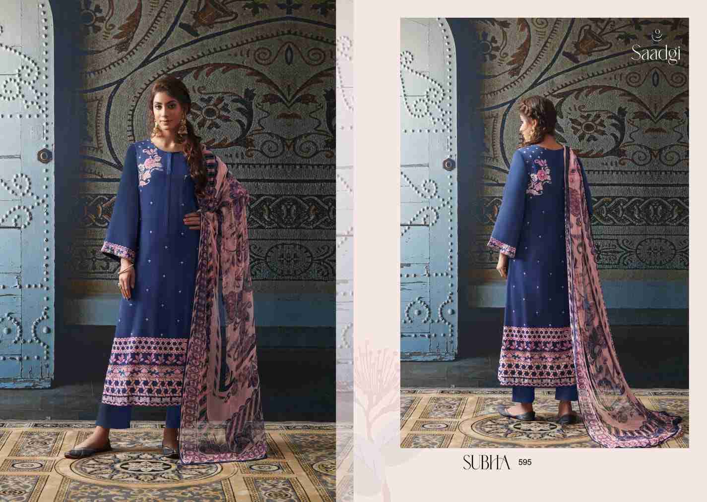 Subha By Saadgi Beautiful Stylish Festive Suits Fancy Colorful Casual Wear & Ethnic Wear & Ready To Wear Pure Jam Satin Digital Print Dresses At Wholesale Price