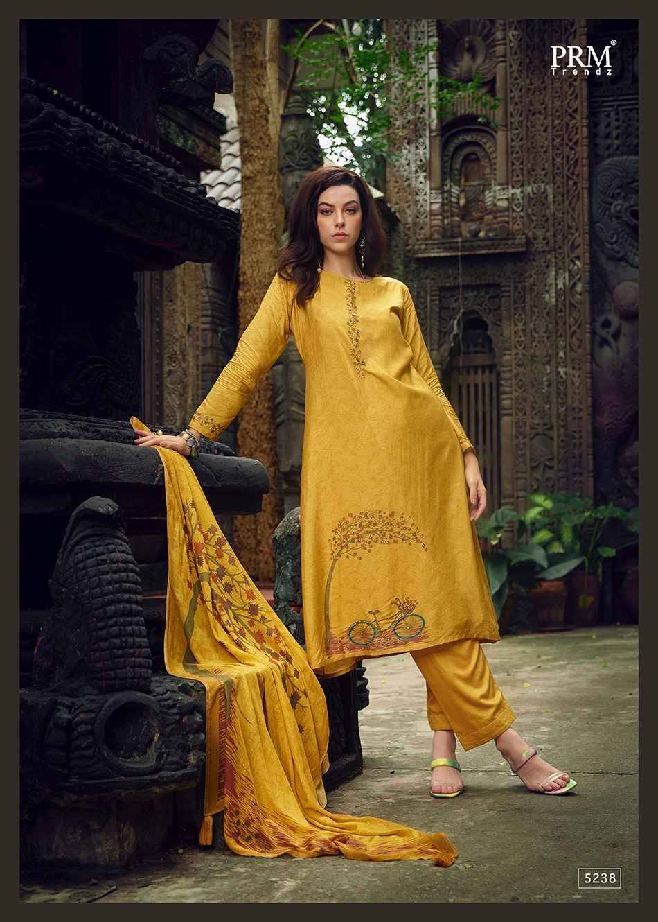 Aaghosh By Prm Trendz 5236 To 5241 Series Beautiful Stylish Festive Suits Fancy Colorful Casual Wear & Ethnic Wear & Ready To Wear Pure Muslin Silk Digital Print Dresses At Wholesale Price