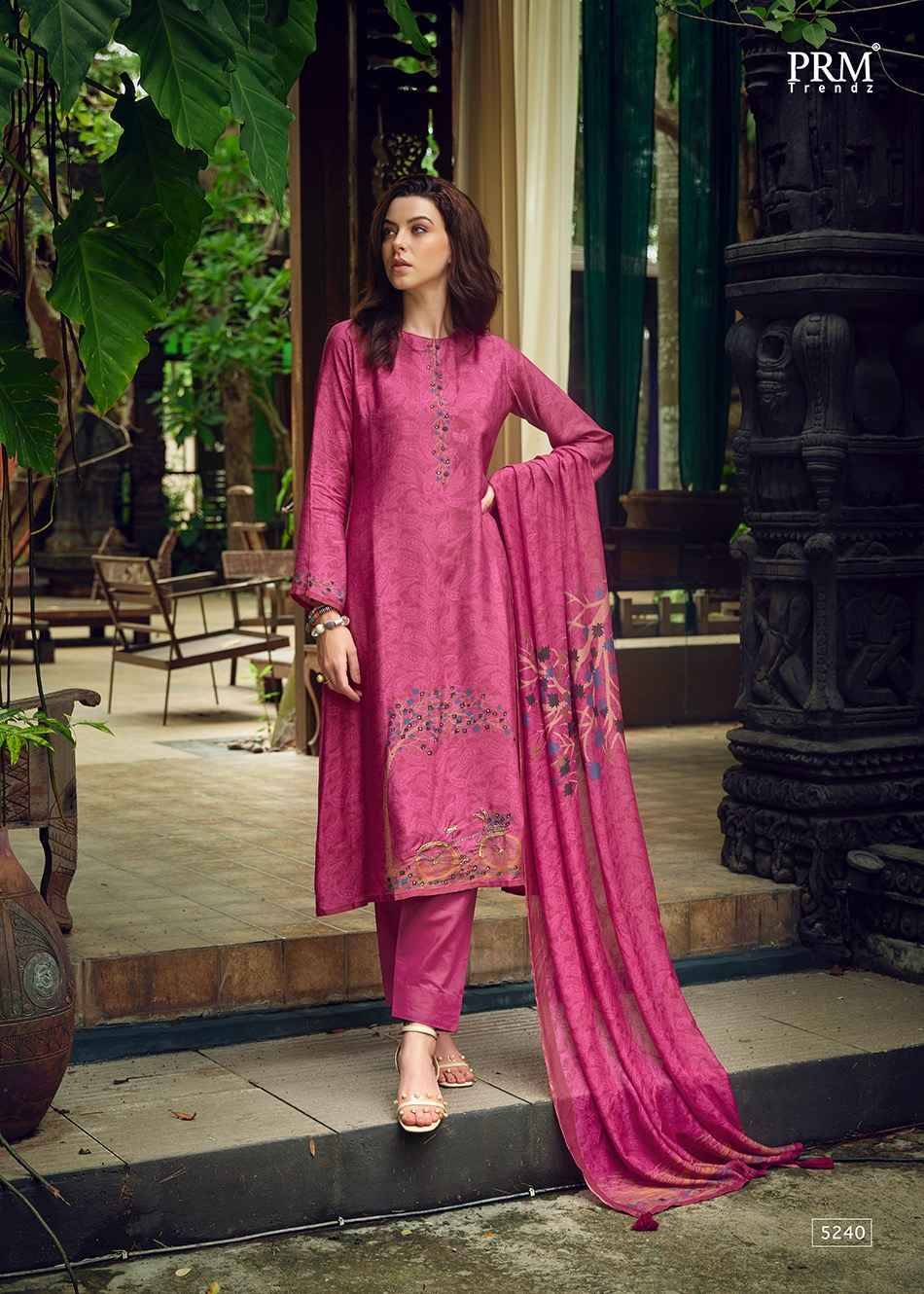 Aaghosh By Prm Trendz 5236 To 5241 Series Beautiful Stylish Festive Suits Fancy Colorful Casual Wear & Ethnic Wear & Ready To Wear Pure Muslin Silk Digital Print Dresses At Wholesale Price