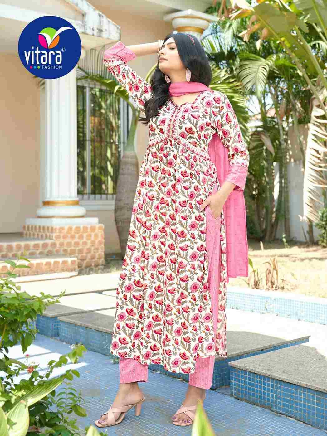 Sentosa By Vitara 1001 To 1004 Series Beautiful Stylish Suits Fancy Colorful Casual Wear & Ethnic Wear & Ready To Wear Rayon Print Dresses At Wholesale Price