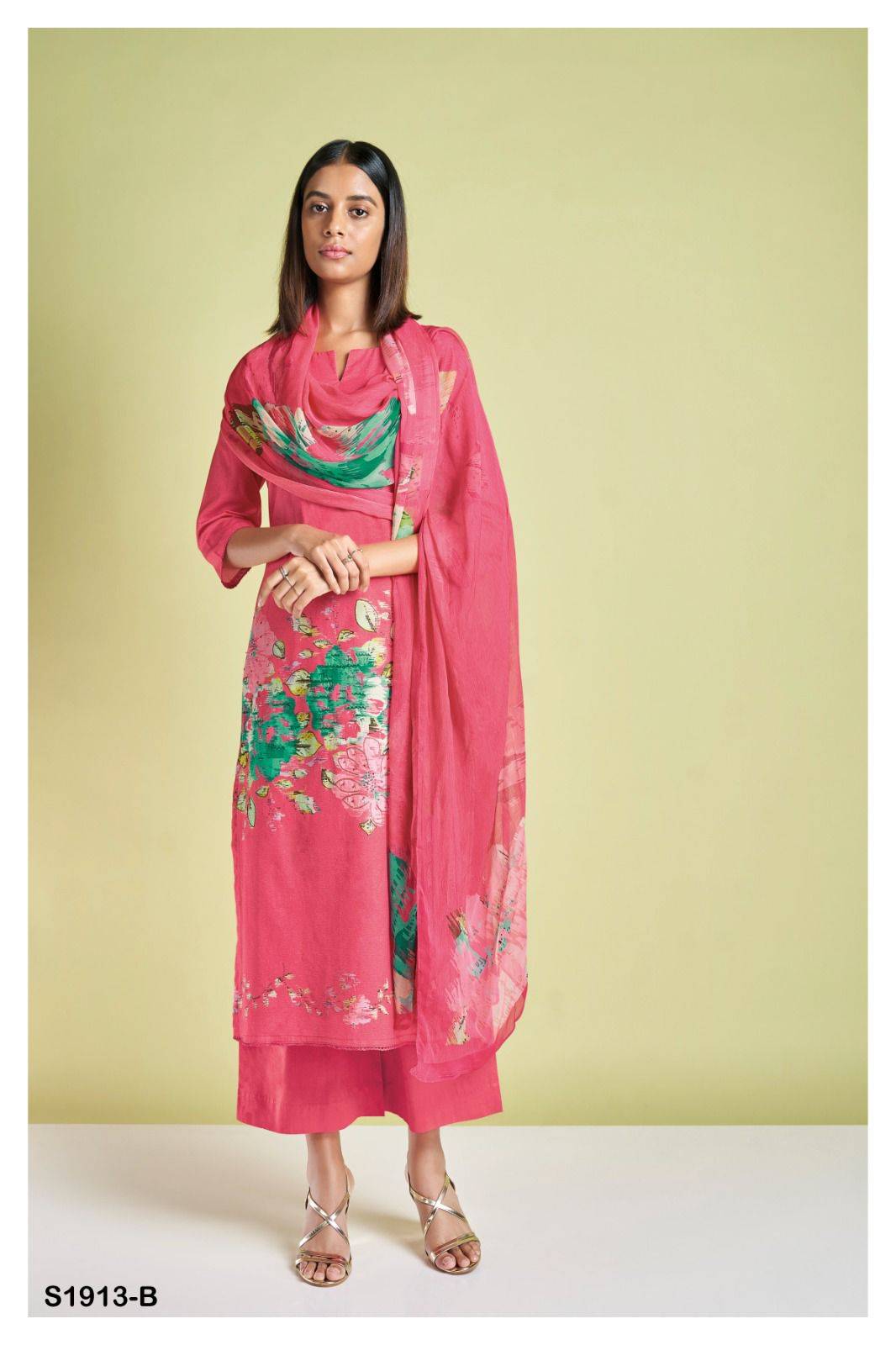 Verona-1913 By Ganga Fashion 1913-A To 1913-D Series Beautiful Stylish Festive Suits Fancy Colorful Casual Wear & Ethnic Wear & Ready To Wear Premium Cotton Dresses At Wholesale Price
