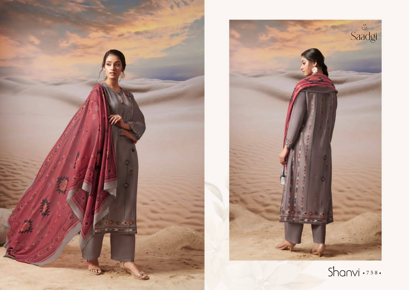 Shanvi By Saadgi Beautiful Stylish Festive Suits Fancy Colorful Casual Wear & Ethnic Wear & Ready To Wear Pure Cotton Satin Digital Print Dresses At Wholesale Price