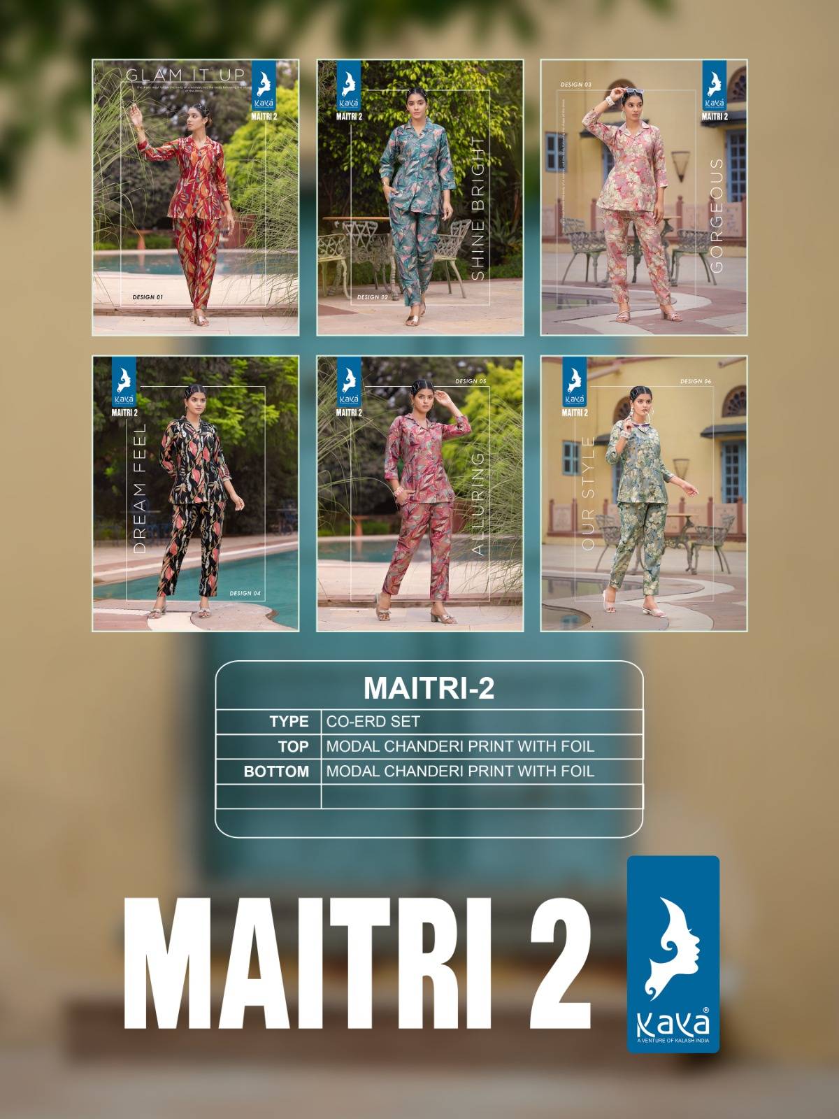 Maitri Vol-2 By Kaya 01 To 06 Series Designer Stylish Fancy Colorful Beautiful Party Wear & Ethnic Wear Collection Chanderi Print Tops At Wholesale Price