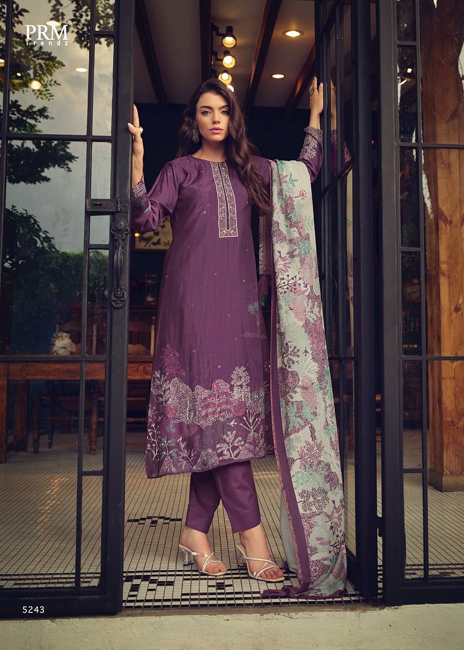 Dastaar By Prm Trendz 5242 To 5249 Series Beautiful Stylish Festive Suits Fancy Colorful Casual Wear & Ethnic Wear & Ready To Wear Pure Muslin Silk Digital Print Dresses At Wholesale Price