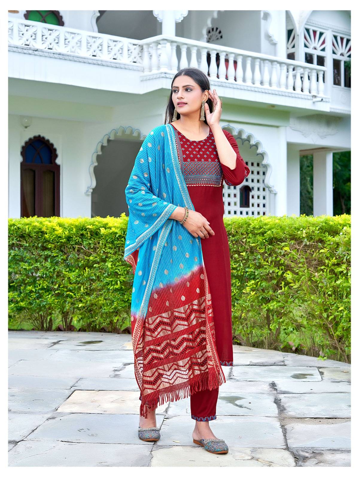 Nakshi By Rung 1001 To 1008 Series Beautiful Stylish Festive Suits Fancy Colorful Casual Wear & Ethnic Wear & Ready To Wear Rayon Foil Dresses At Wholesale Price