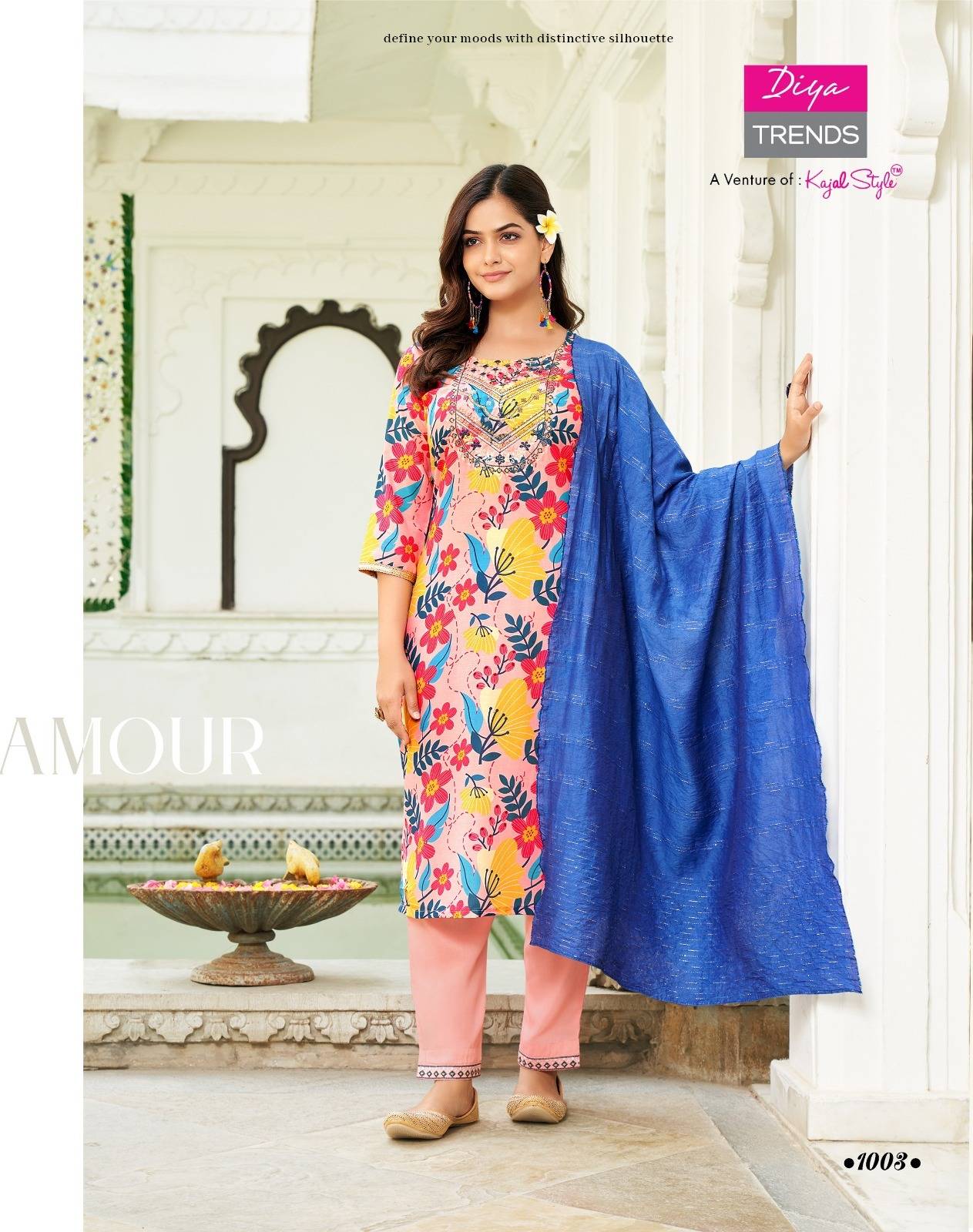 Sawariya Vol-1 By Diya Trends 1001 To 1008 Series Beautiful Stylish Festive Suits Fancy Colorful Casual Wear & Ethnic Wear & Ready To Wear Muslin Print Dresses At Wholesale Price