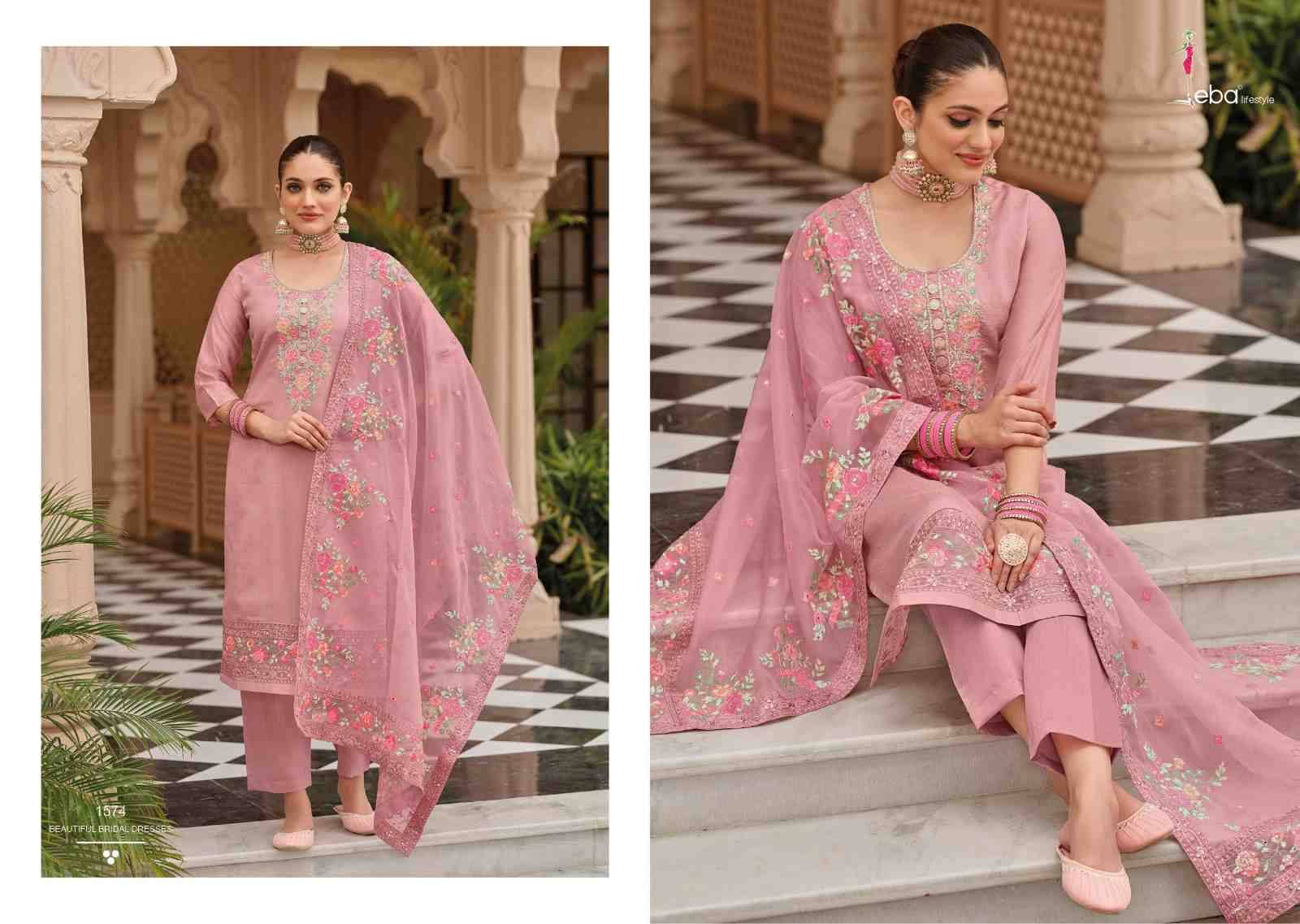 Nayra Vol-7 By Eba Lifestyle 1571 To 1574 Series Festive Suits Beautiful Fancy Colorful Stylish Party Wear & Occasional Wear Viscose Silk With Embroidery Dresses At Wholesale Price