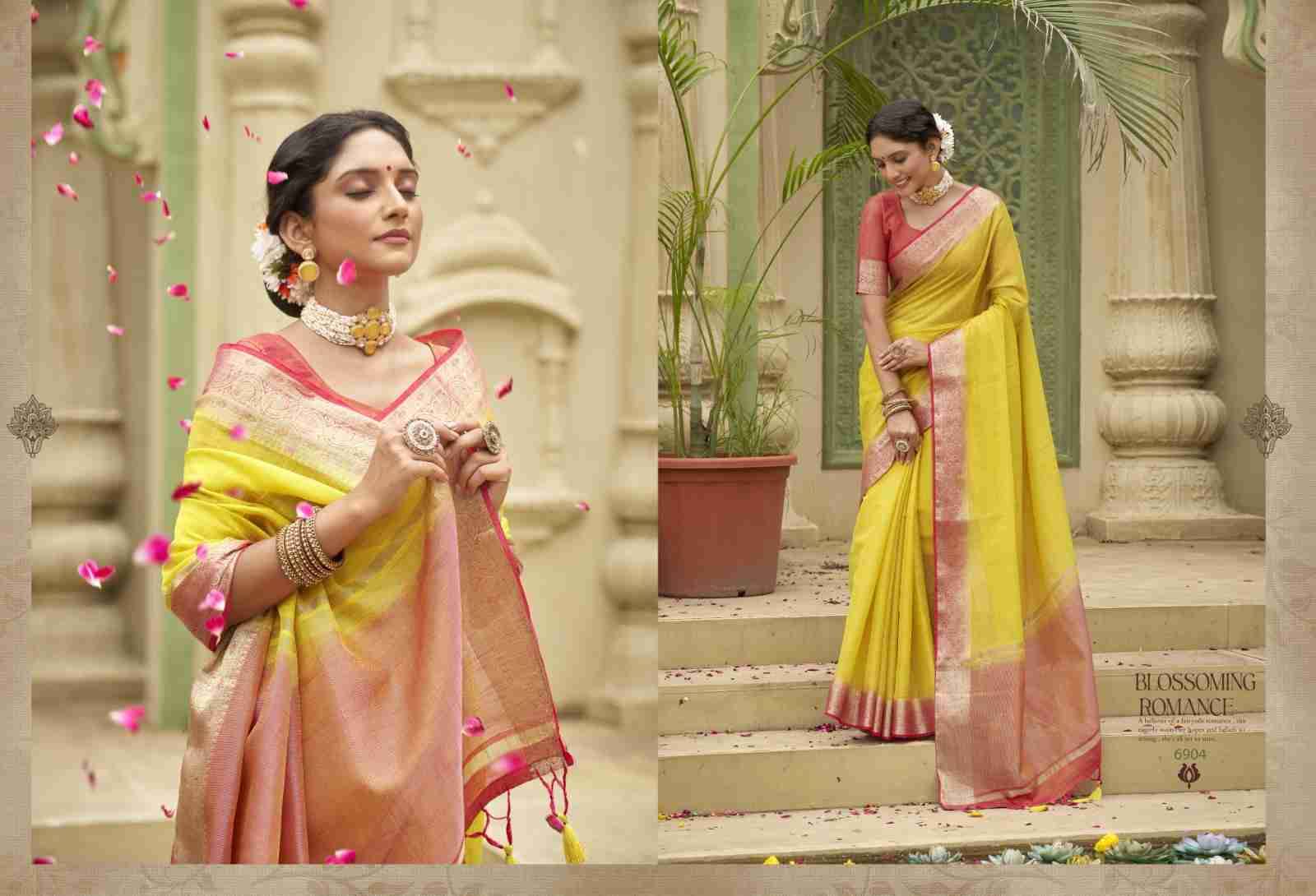 Anushka Vol-3 By Pankh Creation 6901 To 6908 Series Indian Traditional Wear Collection Beautiful Stylish Fancy Colorful Party Wear & Occasional Wear Tussar Silk Sarees At Wholesale Price
