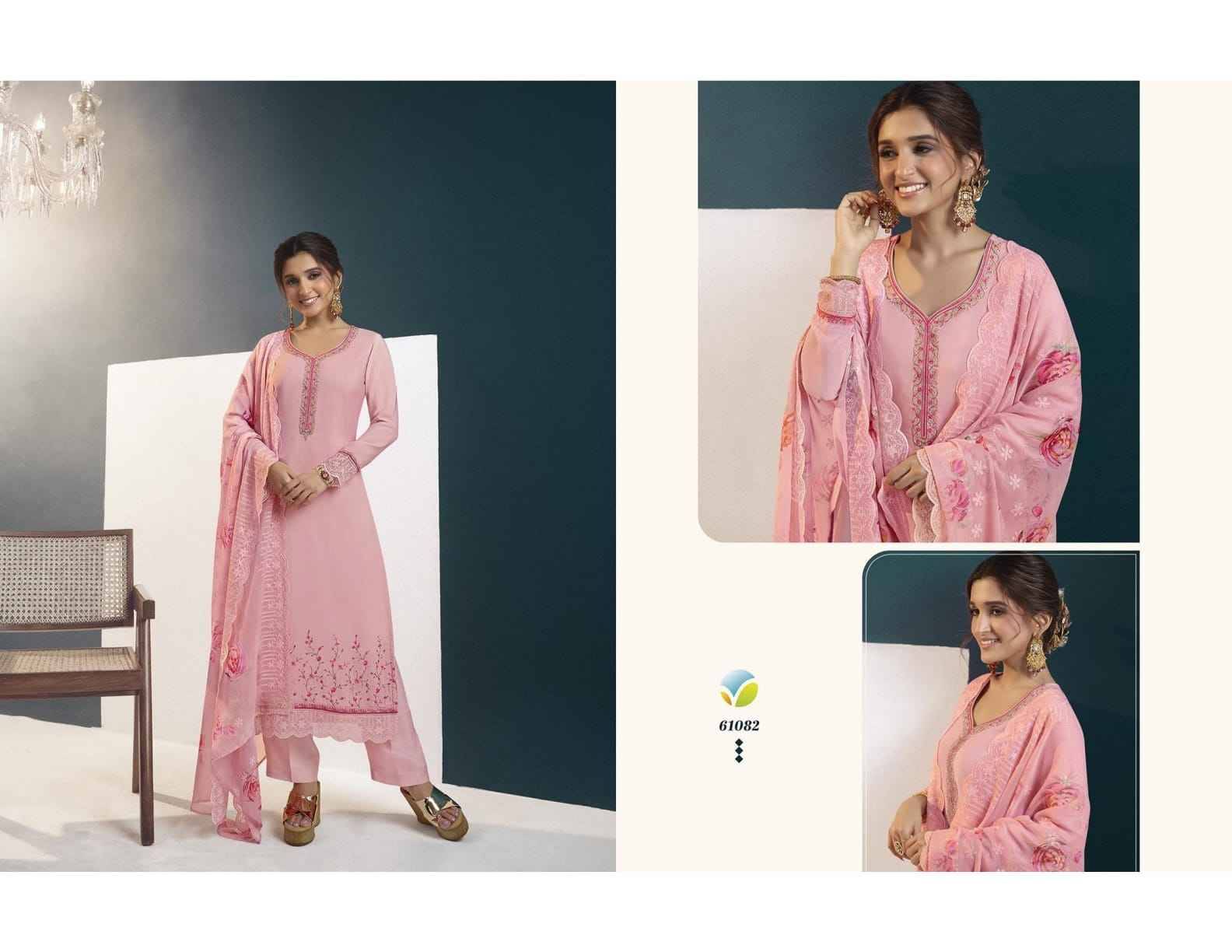 Royal Crepe Vol-40 By Vinay Fashion 61081 To 61088 Series Designer Festive Sharara Suits Collection Beautiful Stylish Fancy Colorful Party Wear & Occasional Wear Royal Crepe Dresses At Wholesale Price