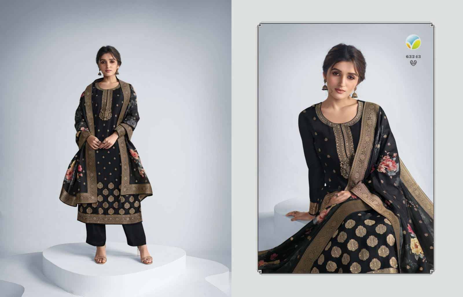 Kaseesh Zareena Vol-6 Hitlist By Vinay Fashion Beautiful Suits Colorful Stylish Fancy Casual Wear & Ethnic Wear Pure Dola Jacquard Dresses At Wholesale Price