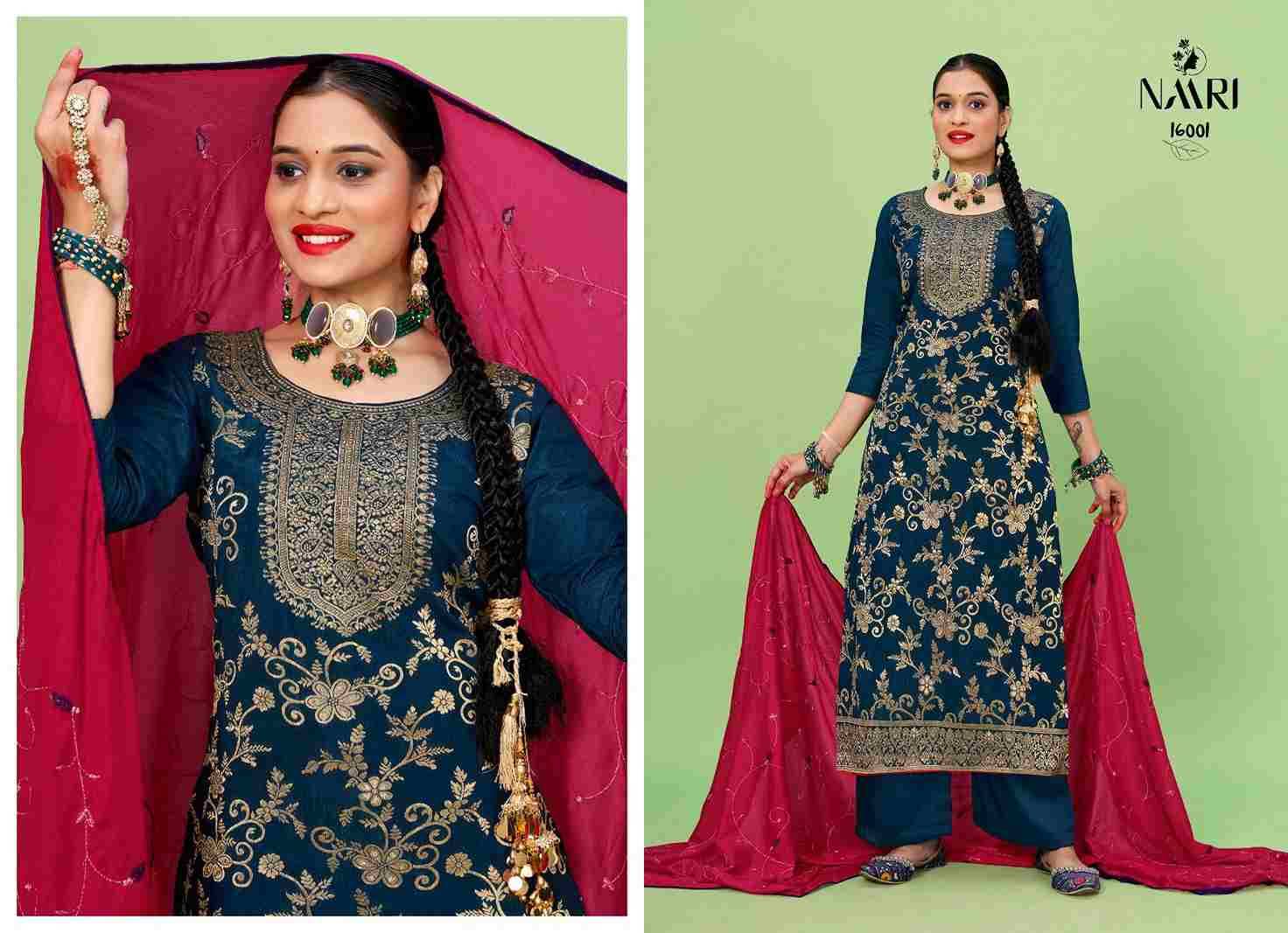Rang By Naari 16001 To 16004 Series Beautiful Festive Suits Colorful Stylish Fancy Casual Wear & Ethnic Wear Viscose Muslin Jacquard Dresses At Wholesale Price