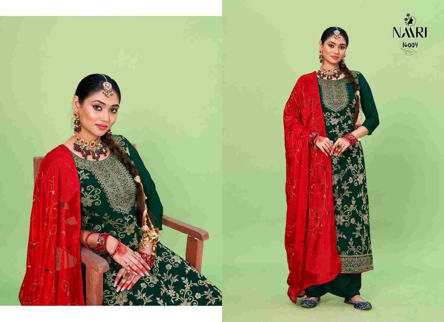 Rang By Naari 16001 To 16004 Series Beautiful Festive Suits Colorful Stylish Fancy Casual Wear & Ethnic Wear Viscose Muslin Jacquard Dresses At Wholesale Price