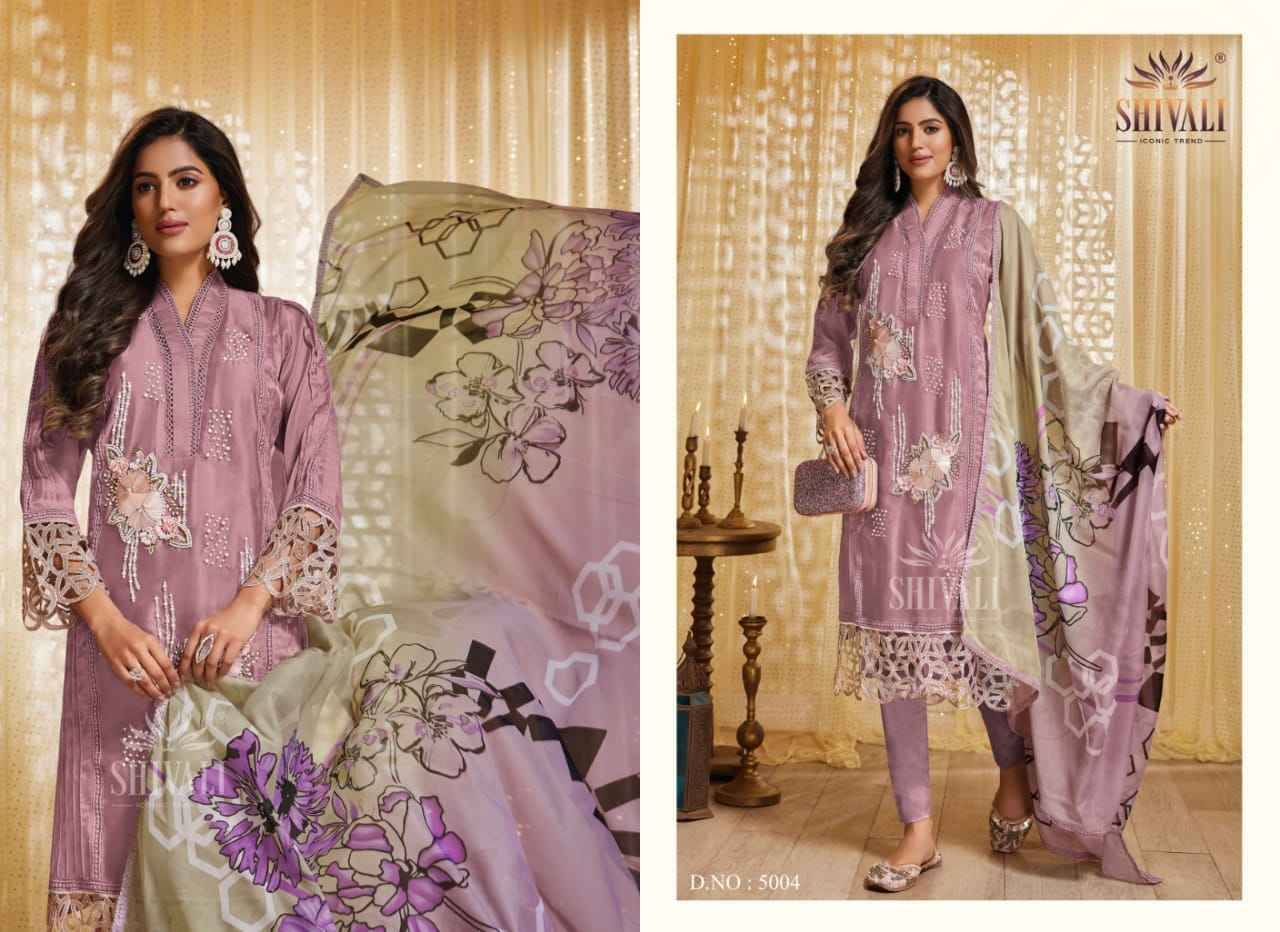 Zoya Vol-5 By Shivali 5001 To 5005 Series Designer Festive Suits Collection Beautiful Stylish Fancy Colorful Party Wear & Occasional Wear Georgette Dresses At Wholesale Price