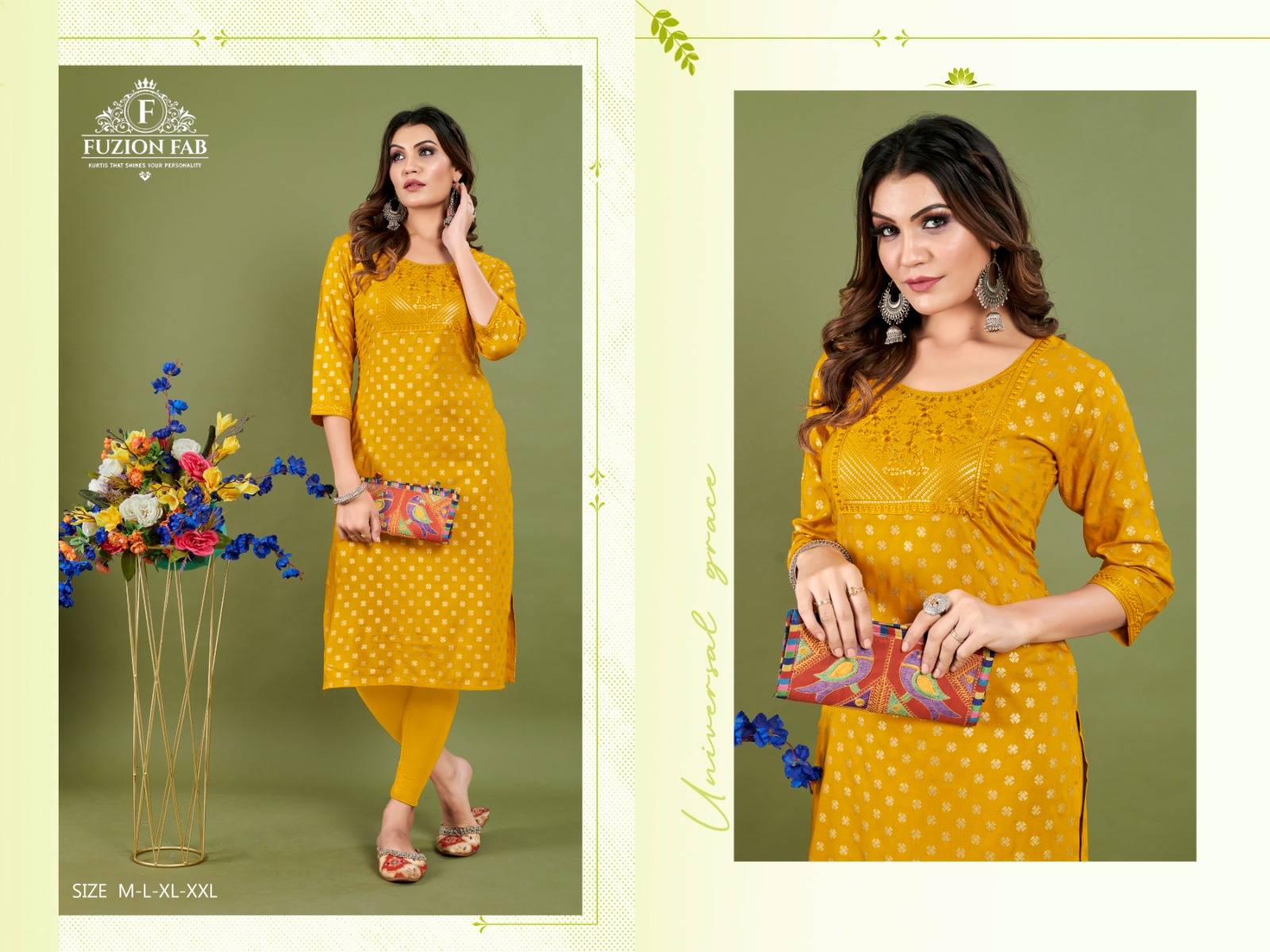 Dhyani Vol-1 By Fuzion Hub 01 To 04 Series Designer Stylish Fancy Colorful Beautiful Party Wear & Ethnic Wear Collection Rayon Embroidered Kurtis At Wholesale Price