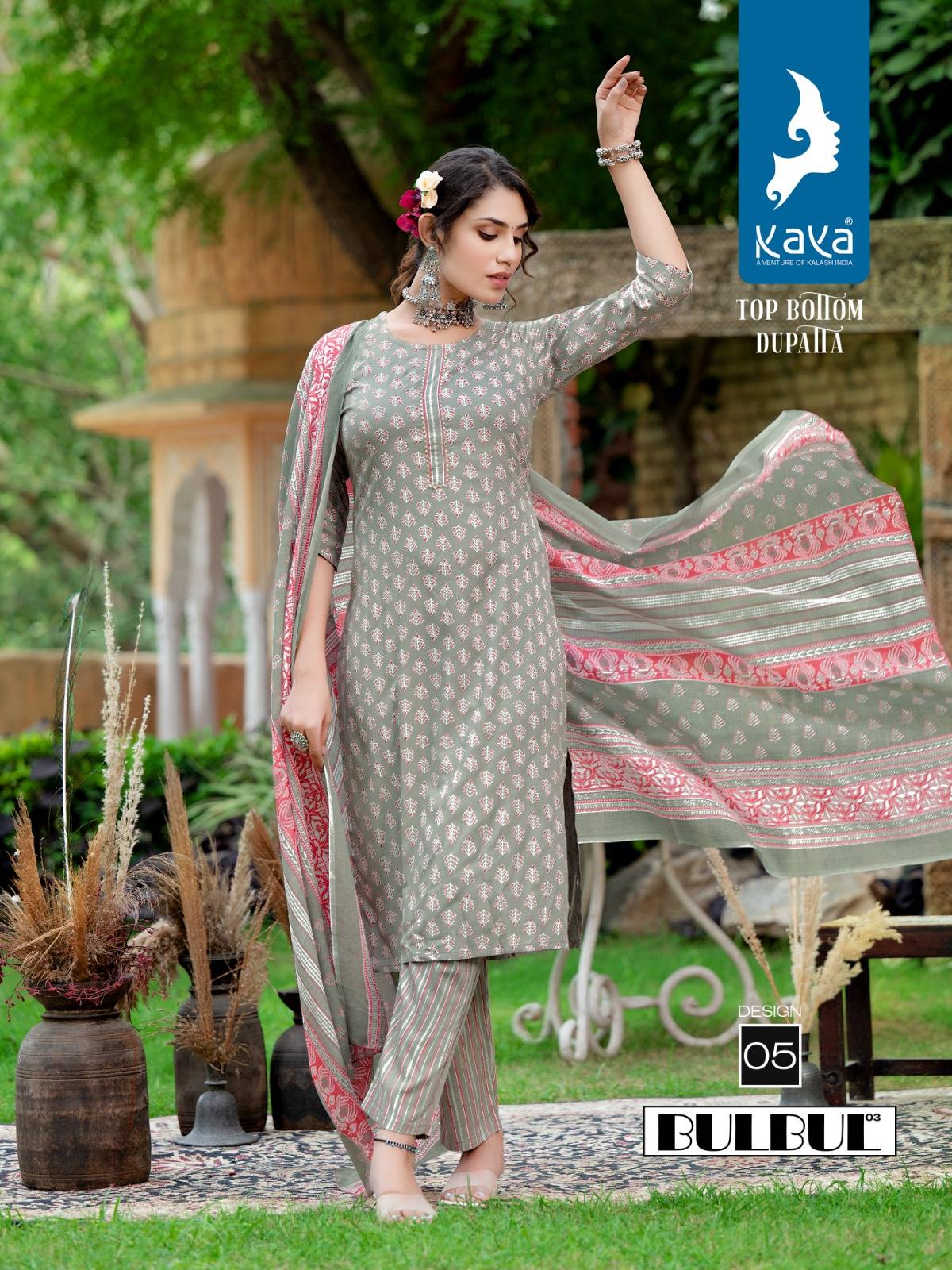 Bulbul Vol-3 By Kaya 01 To 08 Series Beautiful Suits Colorful Stylish Fancy Casual Wear & Ethnic Wear Rayon Dresses At Wholesale Price
