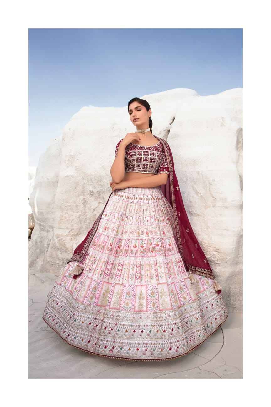 Navkar Ethnic By Fashid Wholsale 01 To 09 Series Festive Wear Collection Beautiful Stylish Colorful Fancy Party Wear & Occasional Wear Georgette Lehengas At Wholesale Price