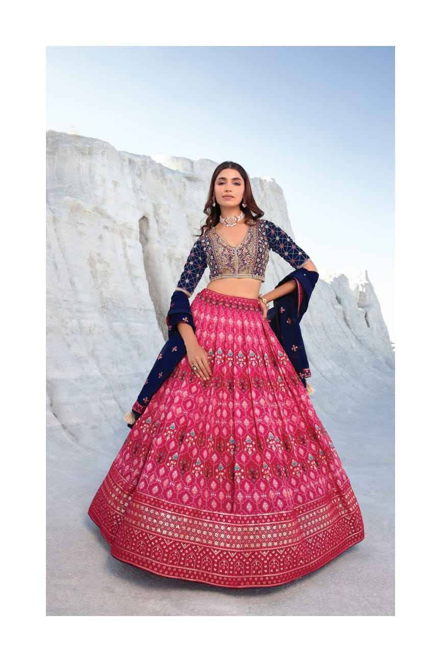Navkar Ethnic By Fashid Wholsale 01 To 09 Series Festive Wear Collection Beautiful Stylish Colorful Fancy Party Wear & Occasional Wear Georgette Lehengas At Wholesale Price