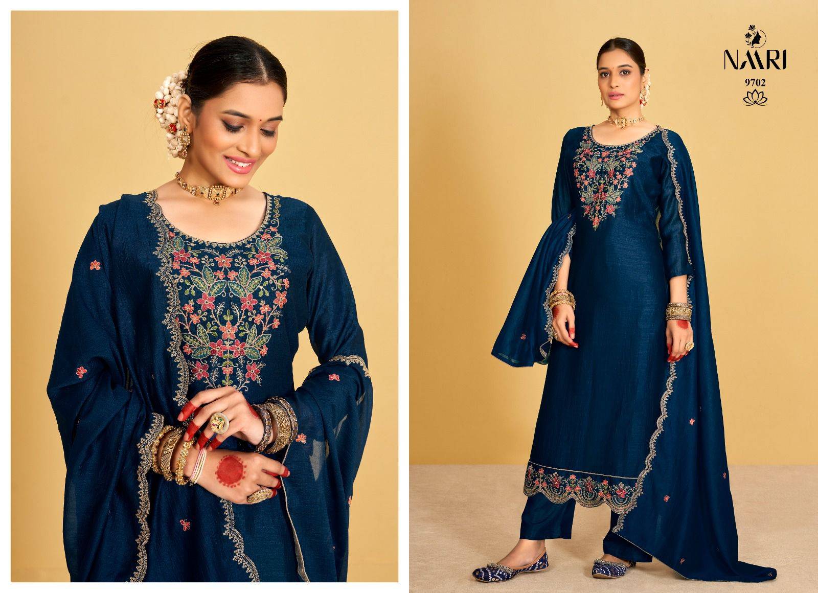 Suroor By Naari 9701 To 9704 Series Designer Festive Suits Beautiful Fancy Colorful Stylish Party Wear & Occasional Wear Silk Dresses At Wholesale Price