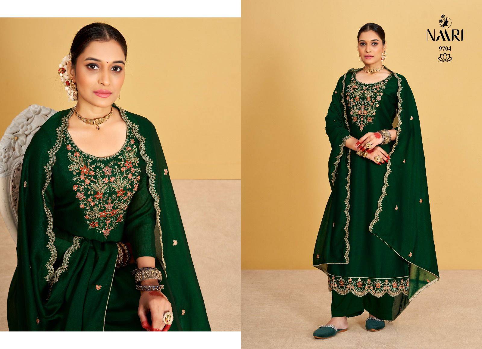 Suroor By Naari 9701 To 9704 Series Designer Festive Suits Beautiful Fancy Colorful Stylish Party Wear & Occasional Wear Silk Dresses At Wholesale Price