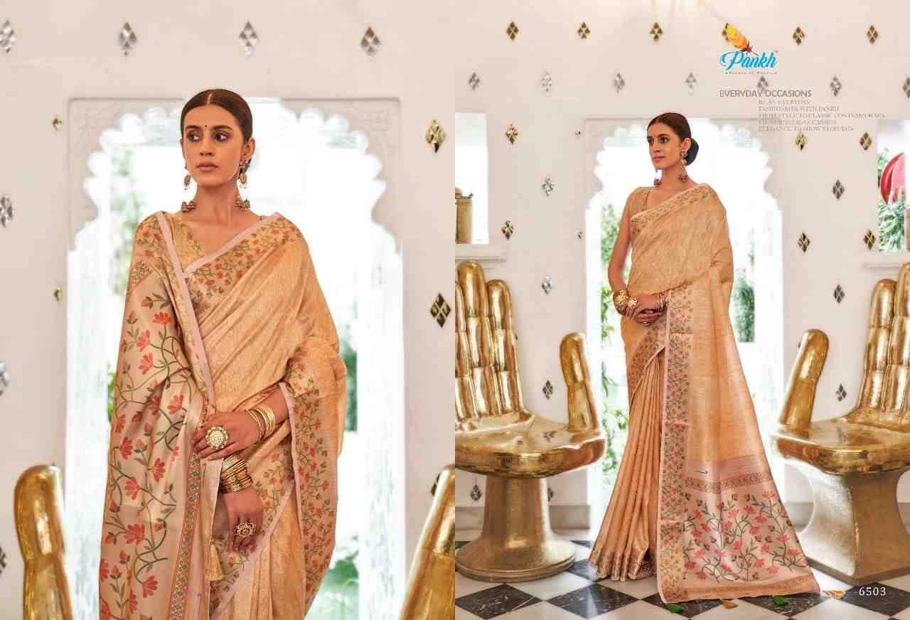 Surkh By Pankh Creation 6501 To 6508 Series Indian Traditional Wear Collection Beautiful Stylish Fancy Colorful Party Wear & Occasional Wear Fancy Sarees At Wholesale Price