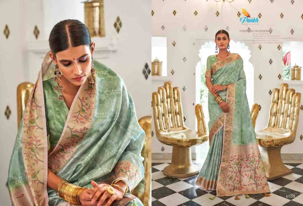 Surkh By Pankh Creation 6501 To 6508 Series Indian Traditional Wear Collection Beautiful Stylish Fancy Colorful Party Wear & Occasional Wear Fancy Sarees At Wholesale Price