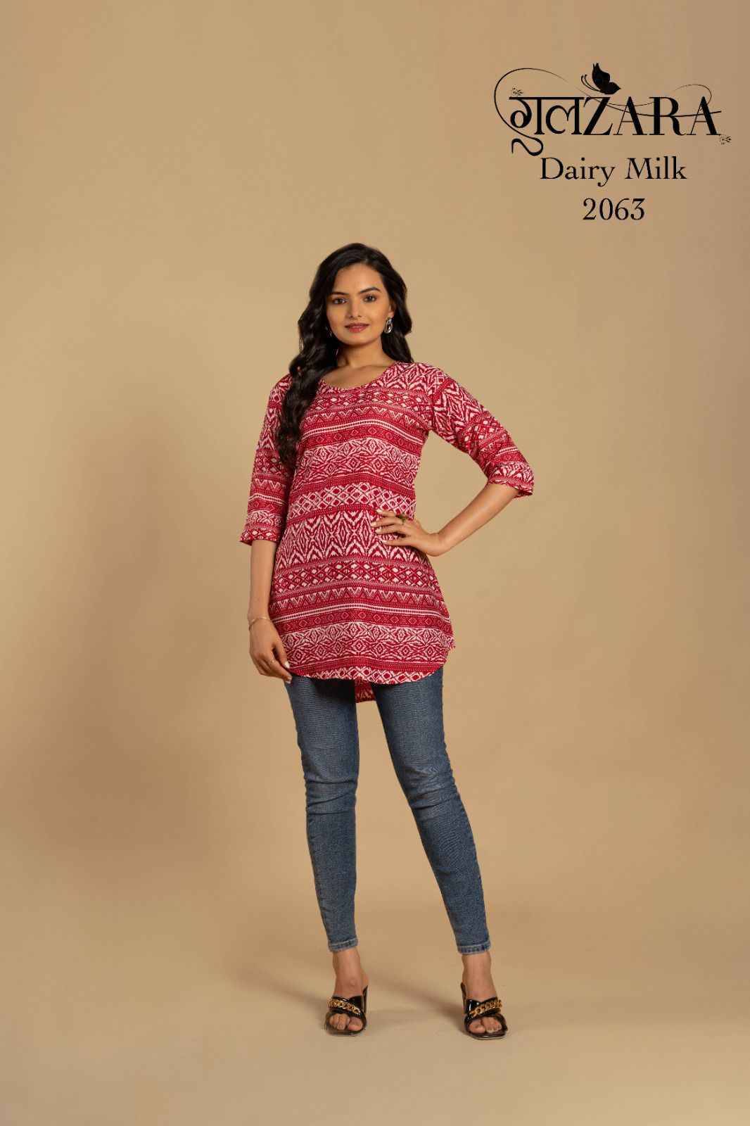 Dairy Milk By Gulzara 2062 To 2069 Series Designer Stylish Fancy Colorful Beautiful Party Wear & Ethnic Wear Collection Soft Crepe Print Tops At Wholesale Price