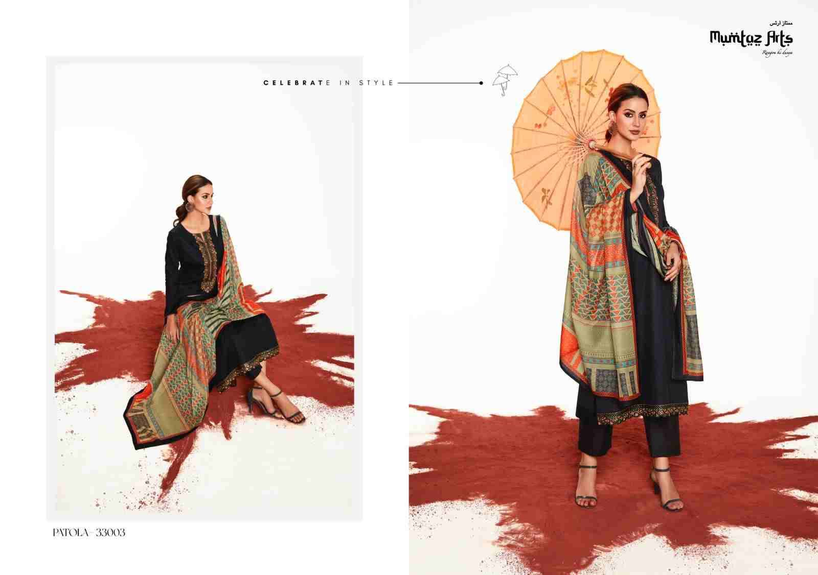 Patola By Mumtaz Arts 33001 To 33006 Series Beautiful Festive Suits Stylish Fancy Colorful Party Wear & Occasional Wear Pure Jam Satin Print Dresses At Wholesale Price