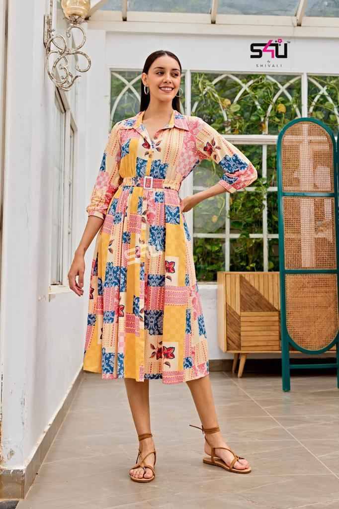Anokhi Vol-9 By S4U Fashion 01 To 06 Series Designer Stylish Fancy Colorful Beautiful Party Wear & Ethnic Wear Collection Rayon Print Kurtis At Wholesale Price