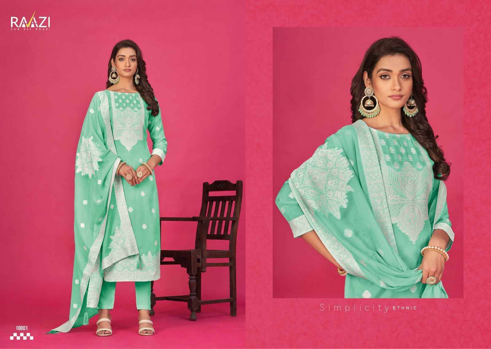 Shaheen By Rama Fashion 10001 To 10006 Series Festive Suits Beautiful Fancy Colorful Stylish Party Wear & Occasional Wear Pure Jacquard Embroidery Dresses At Wholesale Price