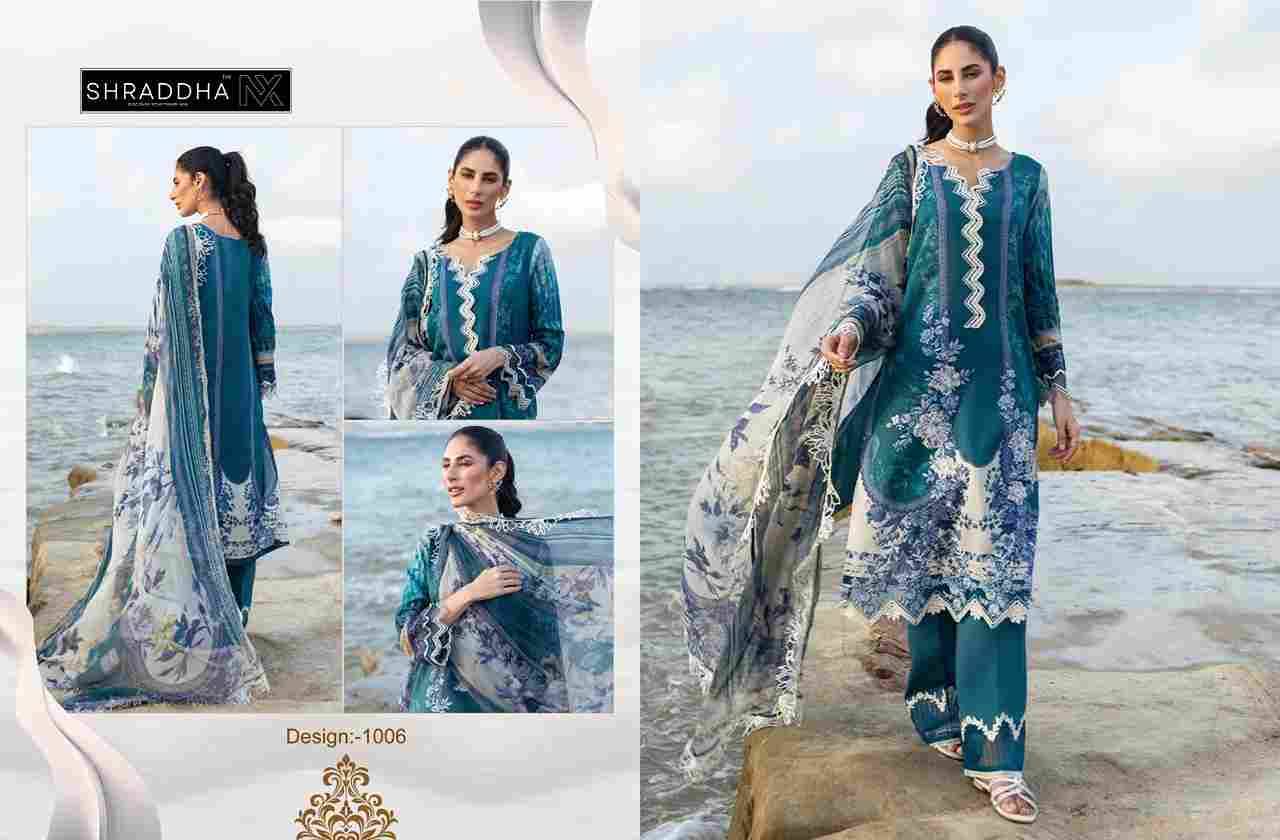 Queen Court Vol-1 By Shraddha Nx 1001 To 1006 Series Beautiful Pakistani Suits Colorful Stylish Fancy Casual Wear & Ethnic Wear Lawn Cotton Print With Embroidered Dresses At Wholesale Price