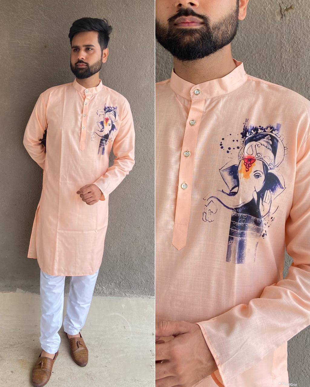 Ganpati Special By Fashid Wholesale 01 To 05 Series Beautiful Colorful Stylish Fancy Casual Wear & Ethnic Wear & Ready To Wear Cotton Kurtas With Pajamas At Wholesale Price