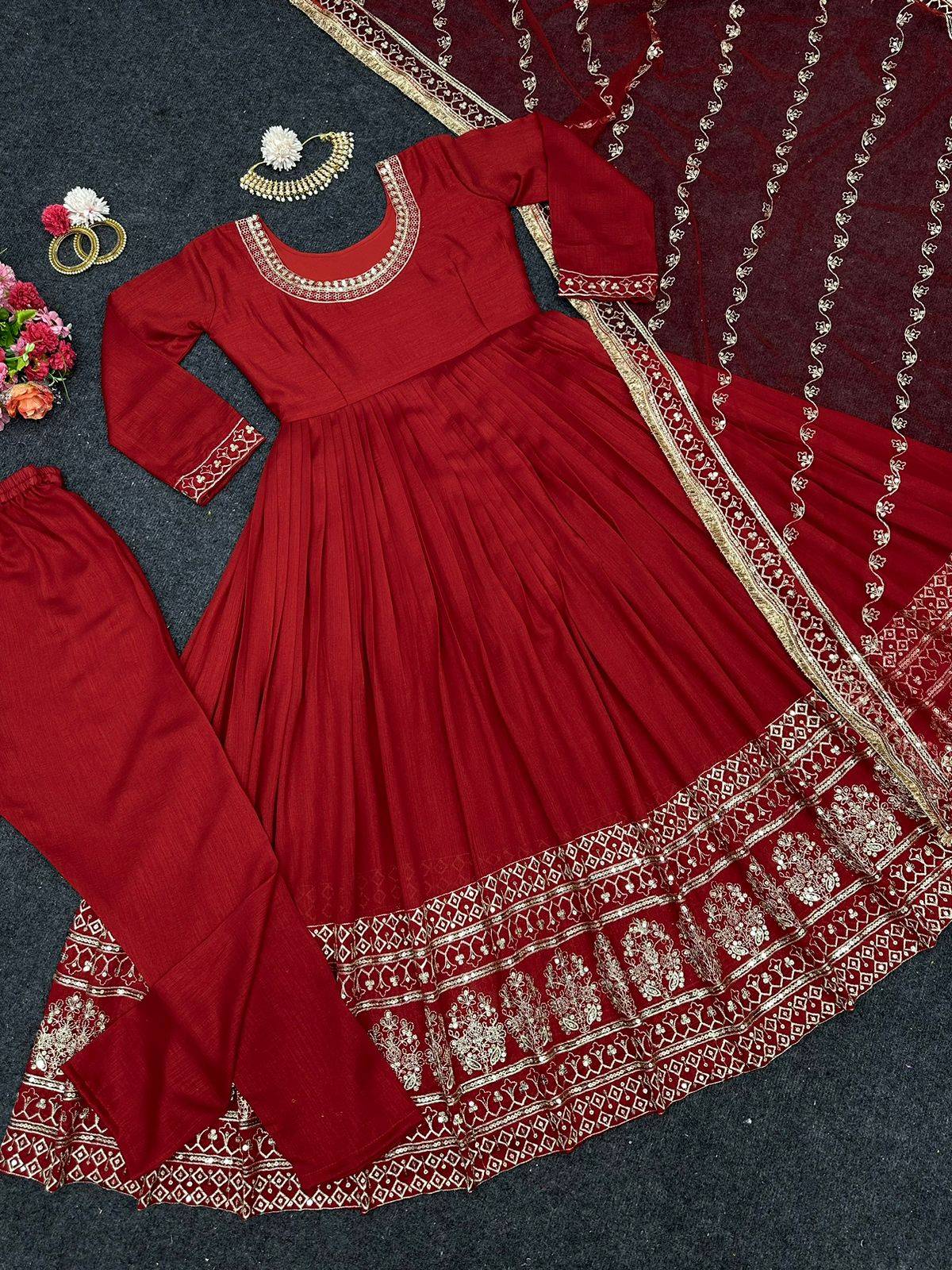 1343 By Fashid Wholesale Kd Designer Anarkali Suits Beautiful Fancy Colorful Stylish Party Wear & Occasional Wear Silk Digital Print Dresses At Wholesale Price