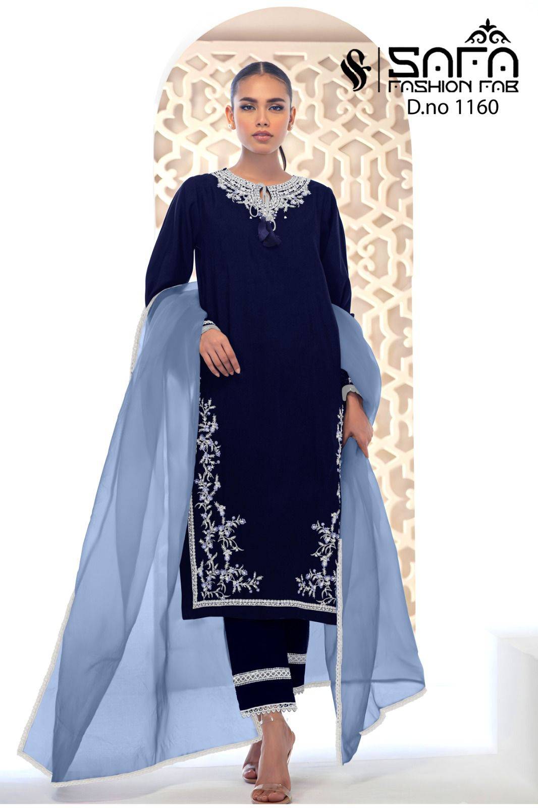 Safa 1160 Colours By Safa Fashion 1160-A To 1160-C Series Pakistani Suits Collection Beautiful Stylish Fancy Colorful Party Wear & Occasional Wear Heavy Velvet Embroidered Dresses At Wholesale Price