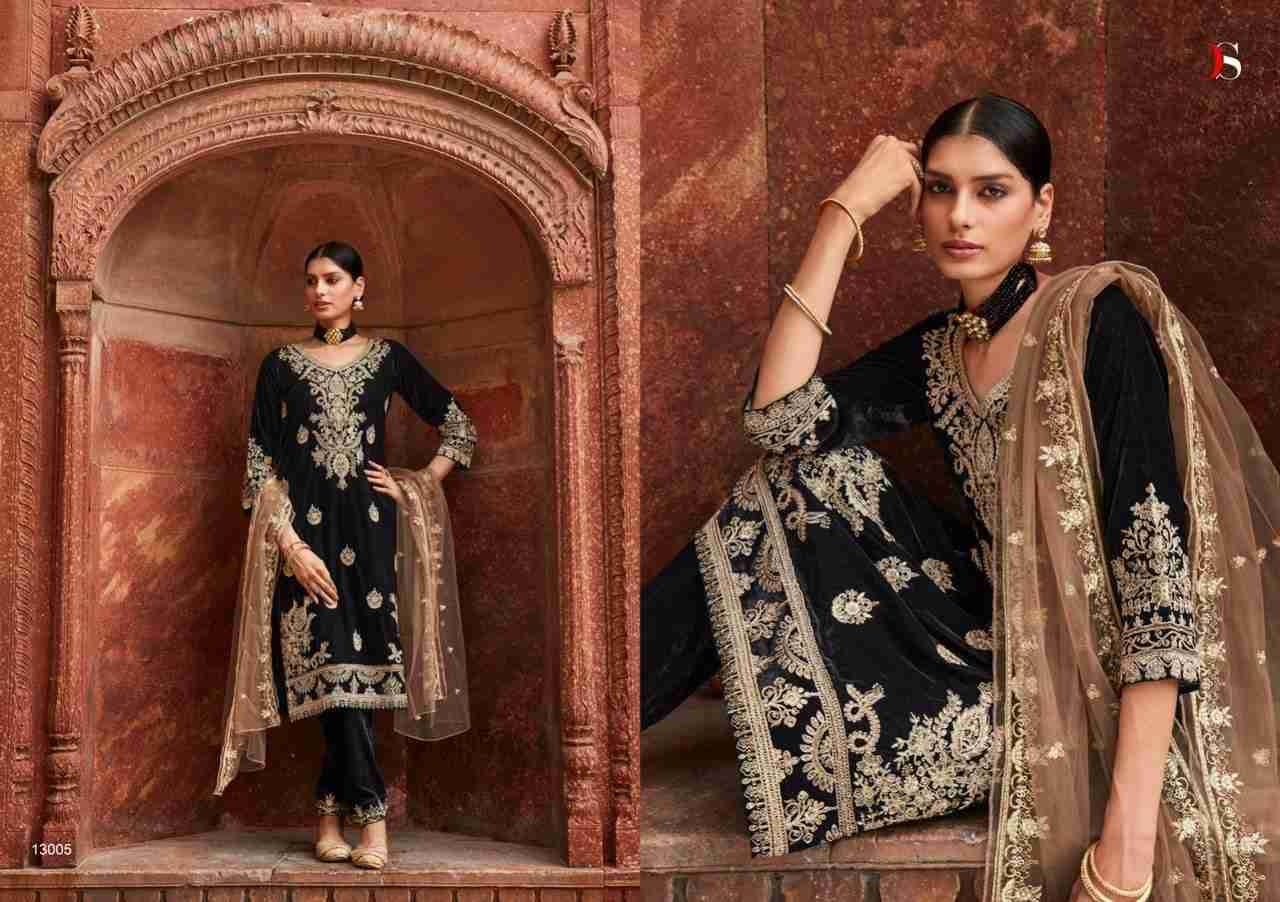 Tahjib By Deepsy Suits 13001 To 13006 Series Festive Suits Collection Beautiful Stylish Fancy Colorful Party Wear & Occasional Wear Velvet Embroidered Dresses At Wholesale Price