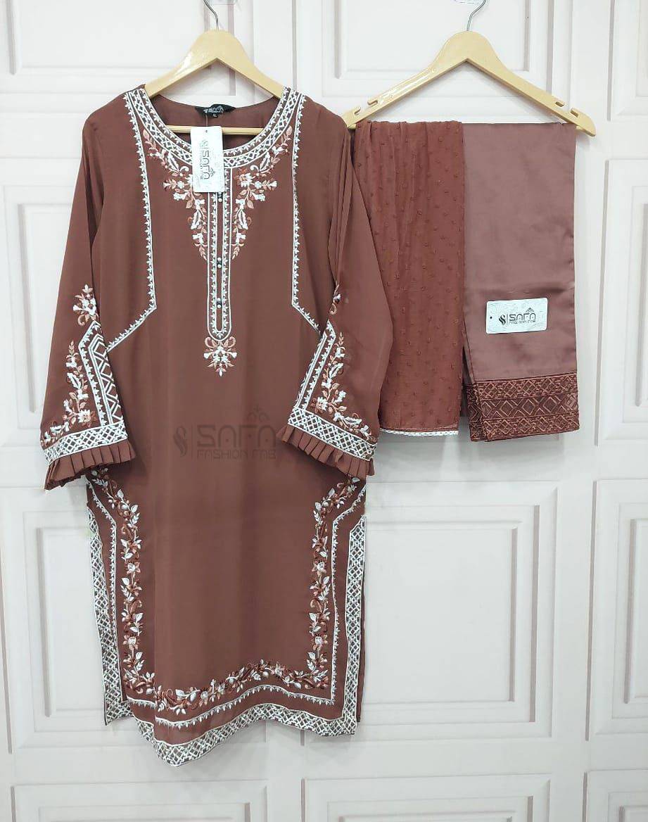Safa 1162 Colours By Safa Fashion 1162-A To 1162-C Series Pakistani Suits Collection Beautiful Stylish Fancy Colorful Party Wear & Occasional Wear Heavy Georgette Embroidered Dresses At Wholesale Price