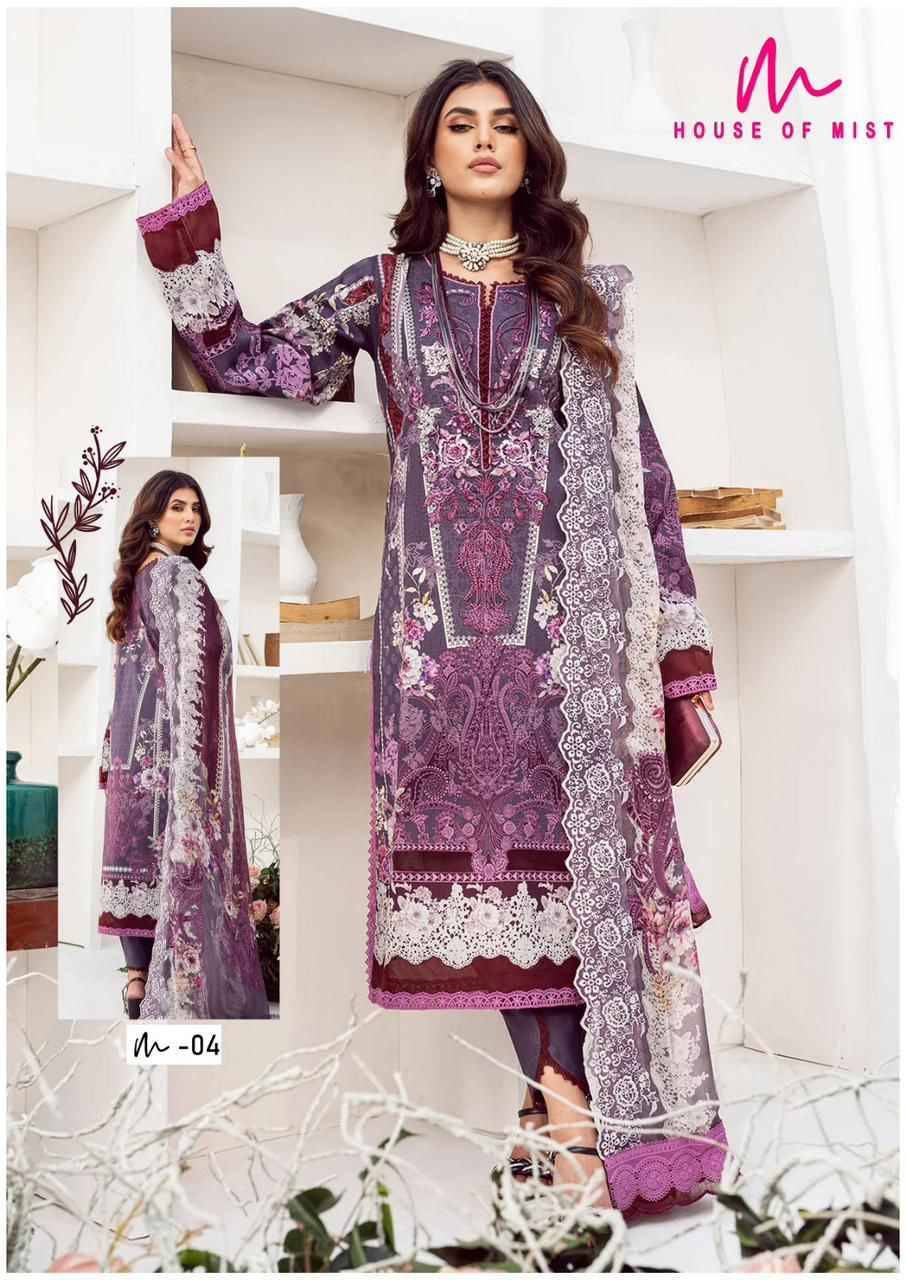 Ghazal By House Of Mist 01 To 06 Series Beautiful Festive Suits Colorful Stylish Fancy Casual Wear & Ethnic Wear Pure Cotton Print Dresses At Wholesale Price