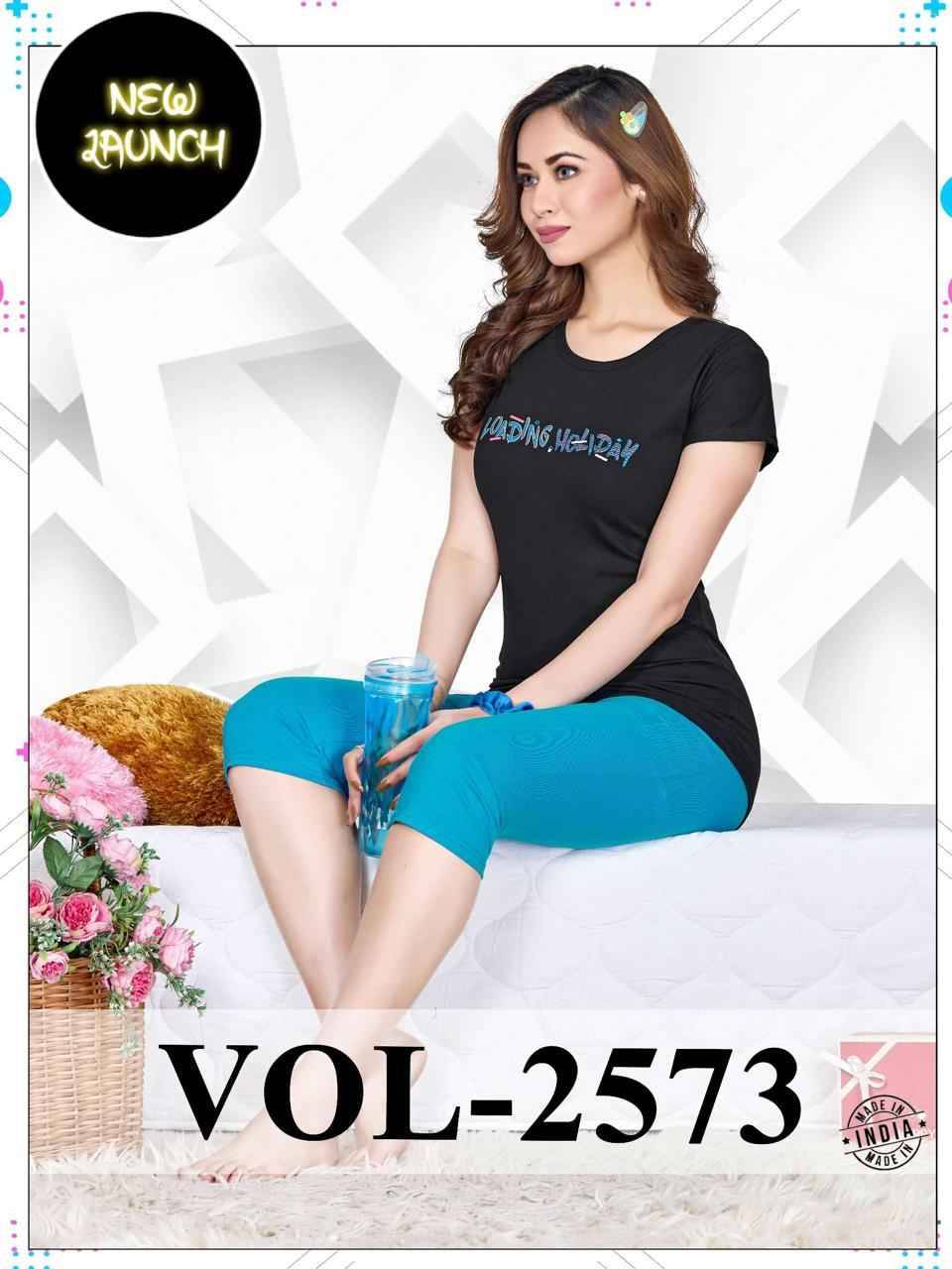 Summer Special Vol-2573 By Fashion Talk 2573-A To 2573-F Series Beautiful Stylish Fancy Colorful Casual Wear & Ethnic Wear Hosiery Cotton Night Suits At Wholesale Price