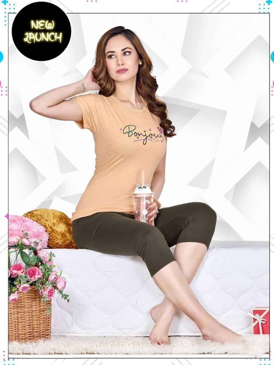 Summer Special Vol-2573 By Fashion Talk 2573-A To 2573-F Series Beautiful Stylish Fancy Colorful Casual Wear & Ethnic Wear Hosiery Cotton Night Suits At Wholesale Price